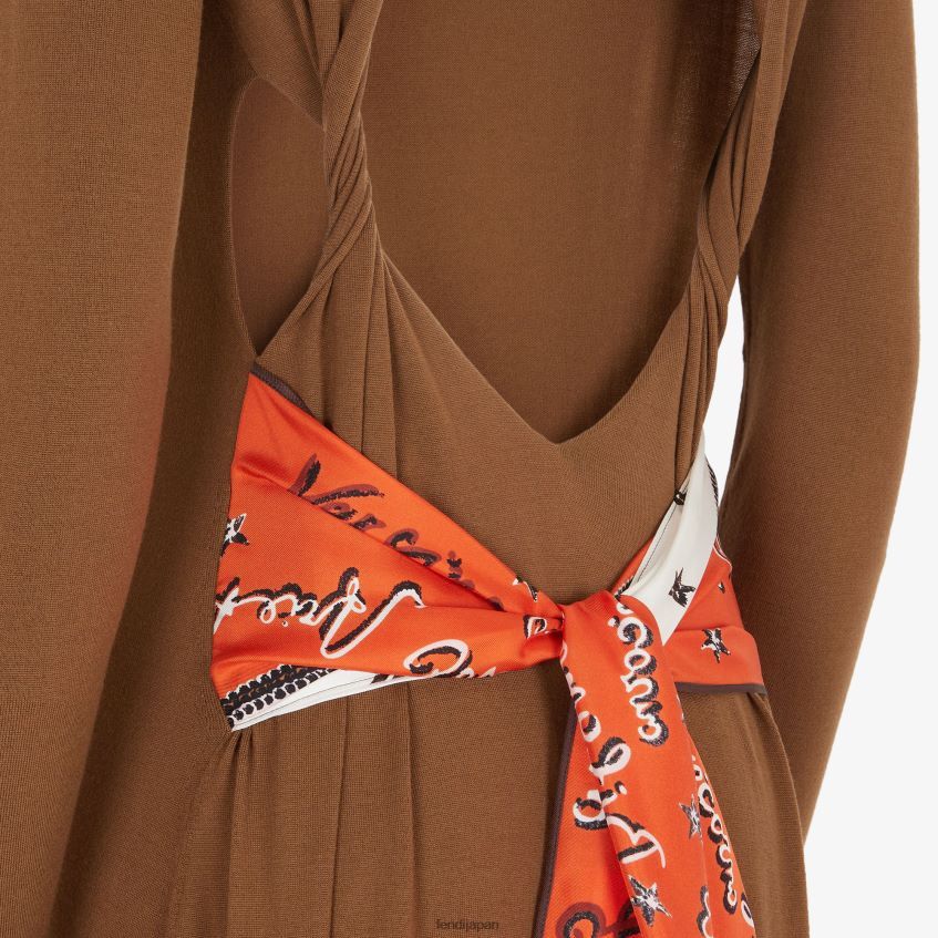 Fendi o1loc1c0824 Dress in Brown Size M / US 6-8 / IT 42-44 - 3 Thumbnail