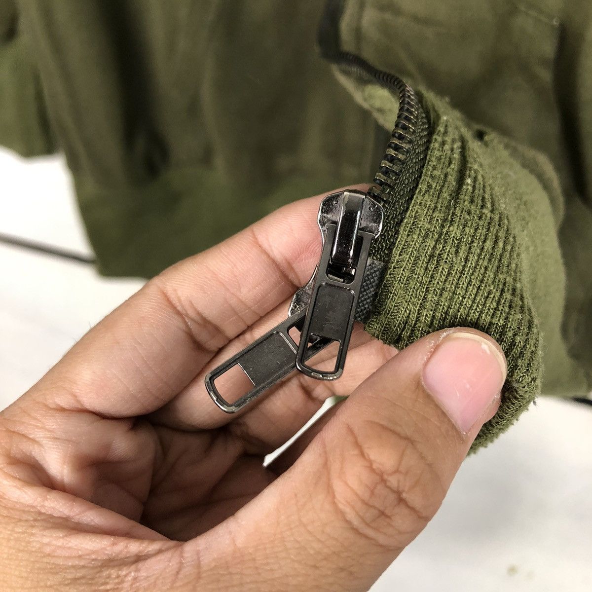 Japanese Brand Culture Wide Olive Punk Stud Hooded Sweatshirt Size US M / EU 48-50 / 2 - 19 Thumbnail
