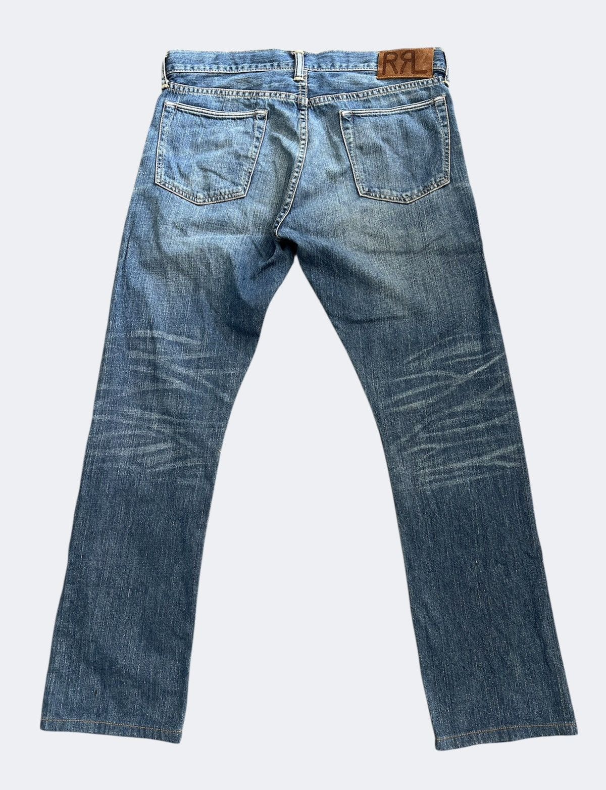 RRL Ralph Lauren Polo Raplh Lauren Double RRL Slim Selvedge Jeans Size US 33 - 2 Thumbnail