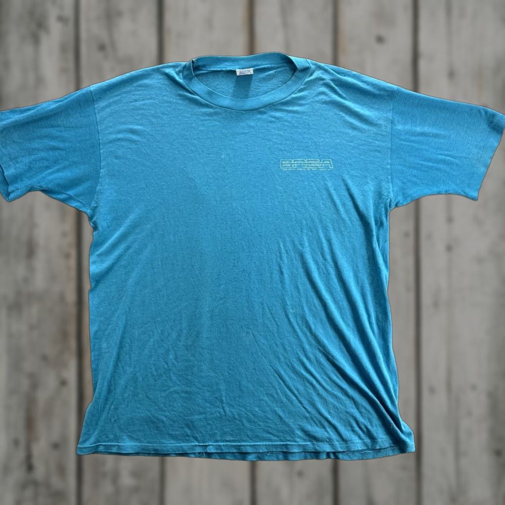 Jerzees VINTAGE Jerzees SERA Shirt Mens XL Blue 50/50 Cotton Polyester Made USA 90s Tee Size US XL / EU 56 / 4 - 1 Thumbnail