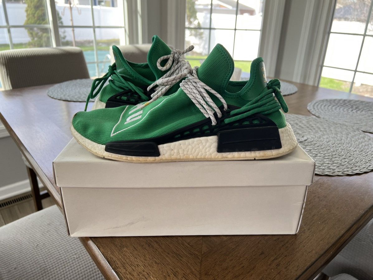 Adidas × Pharrell Pharrell x NMD Human Race Green 2016 Size US 11.5 / EU 44-45 - 3 Thumbnail