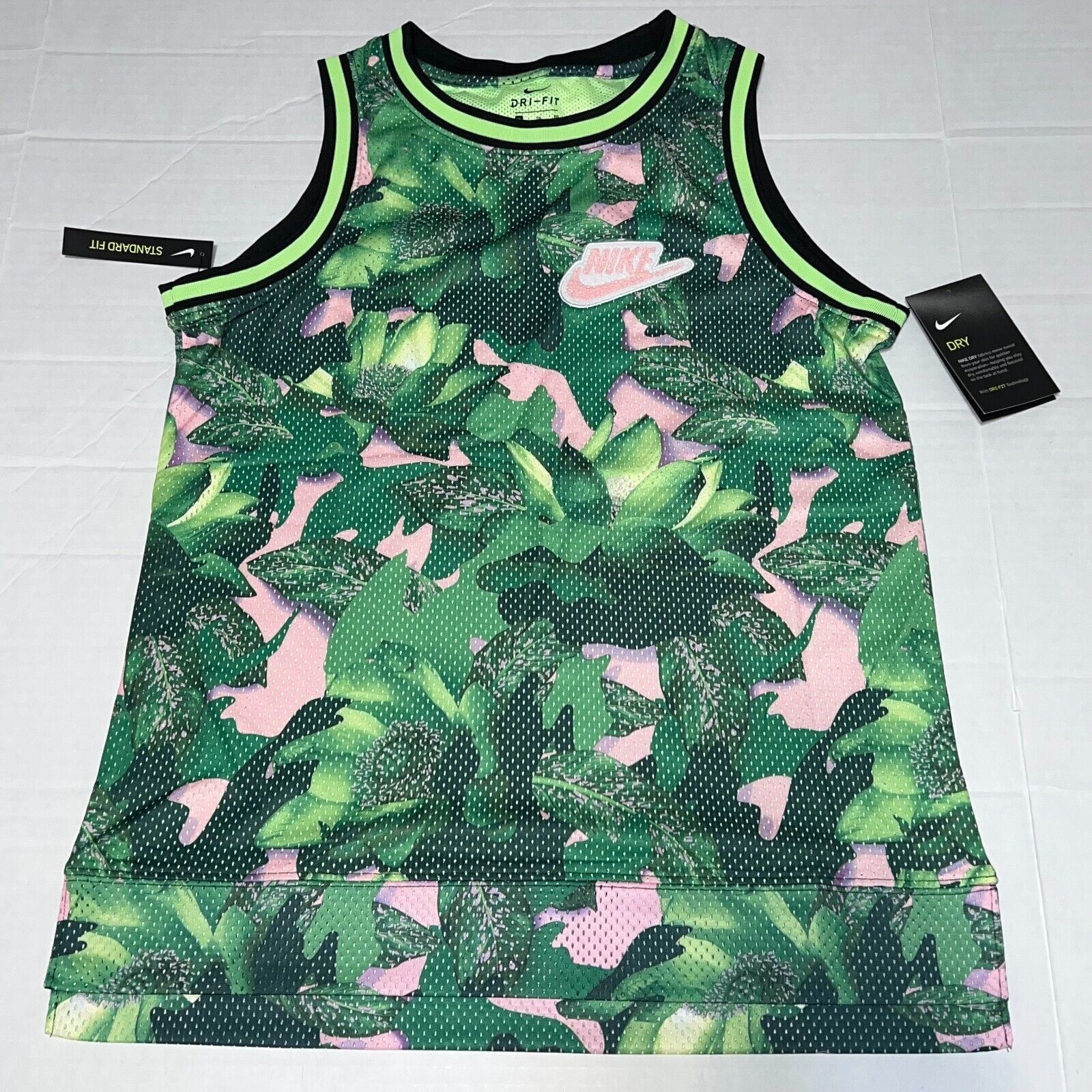 Nike Nike Dri Fit Hoopfly Basketball Jersey AQ9485-315 Boys XL Size US XXS / EU 40 - 1 Thumbnail