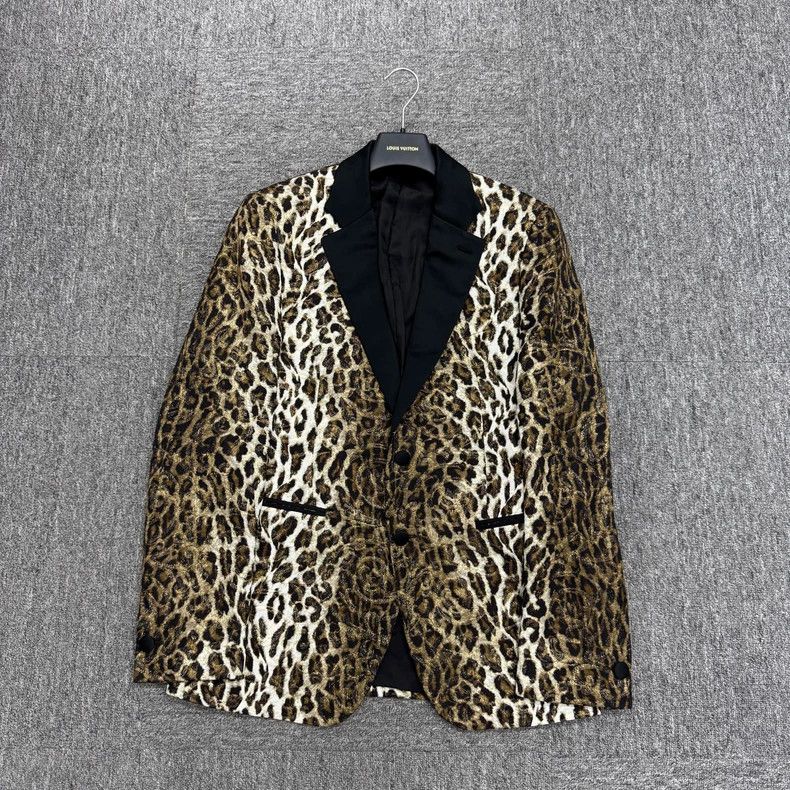 Versace Versace Leopard print blazer Size US M / EU 48-50 / 2 - 1 Thumbnail