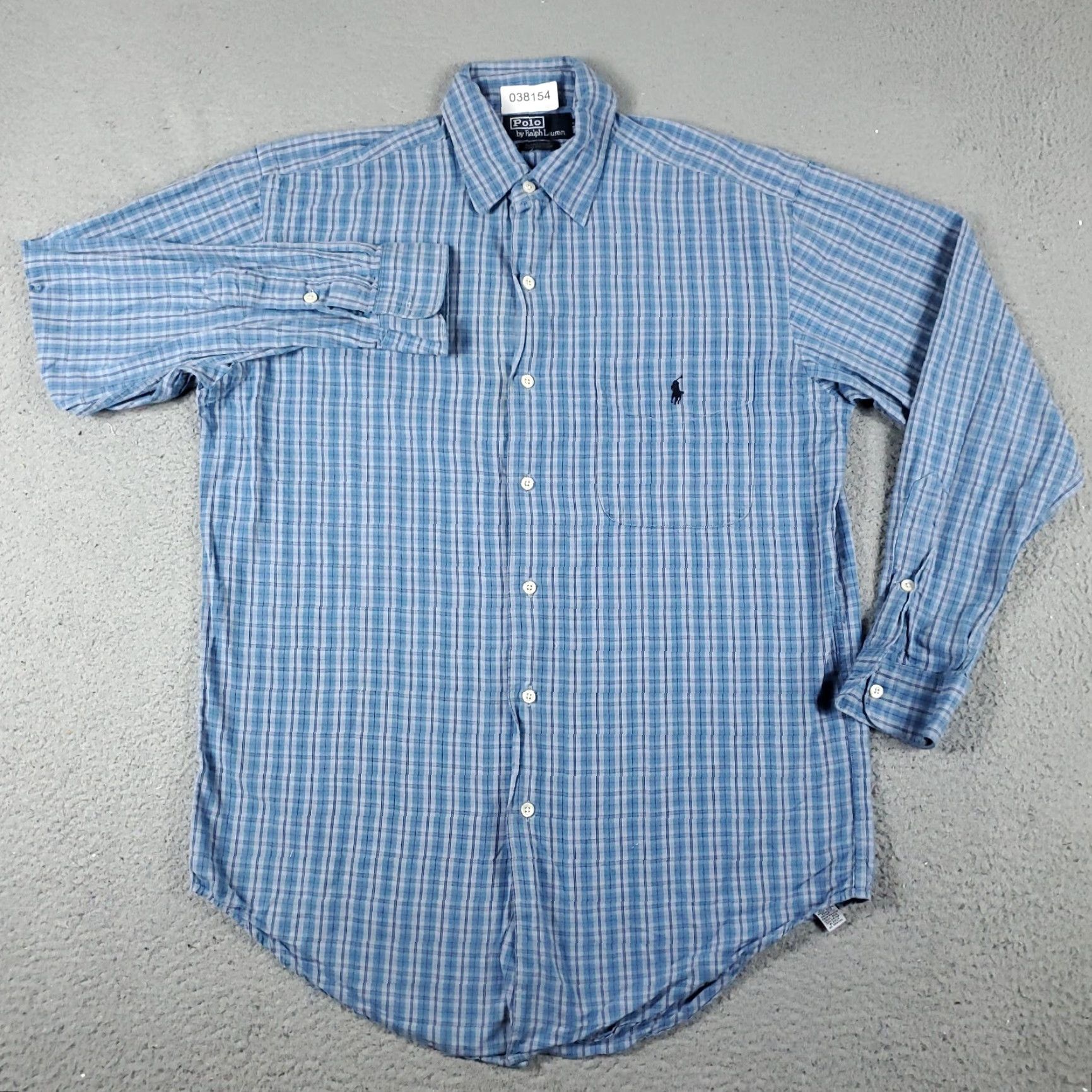 Ralph Lauren Ralph Lauren Shirt Mens Small Blue Plaid Casual Button Up Long Sleeve Size US S / EU 44-46 / 1 - 3 Thumbnail