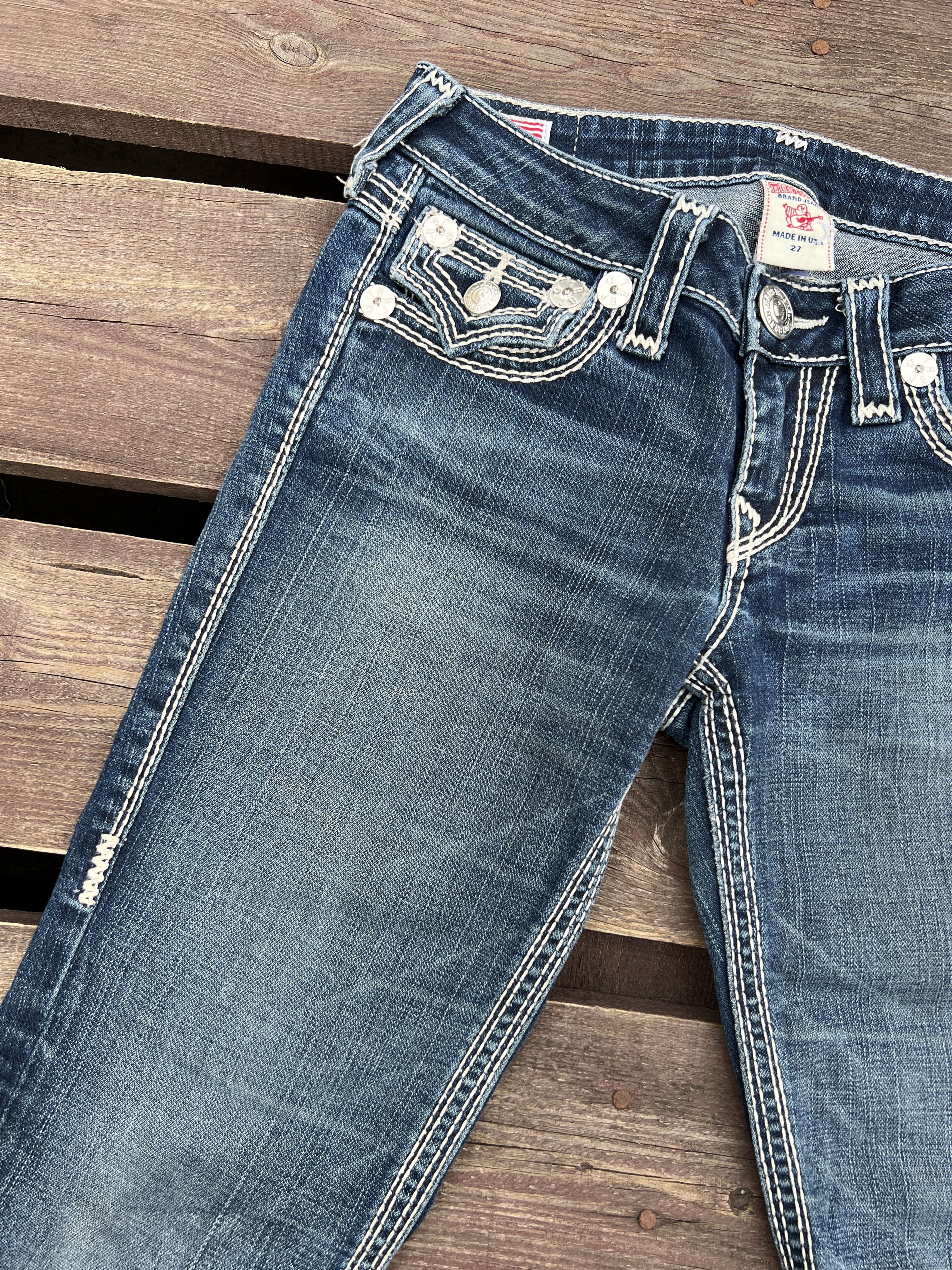 True Religion × Vintage True Religion Y2K Vintage Billy Big QT Denim Jeans Size 27" / US 4 / IT 40 - 17 Thumbnail