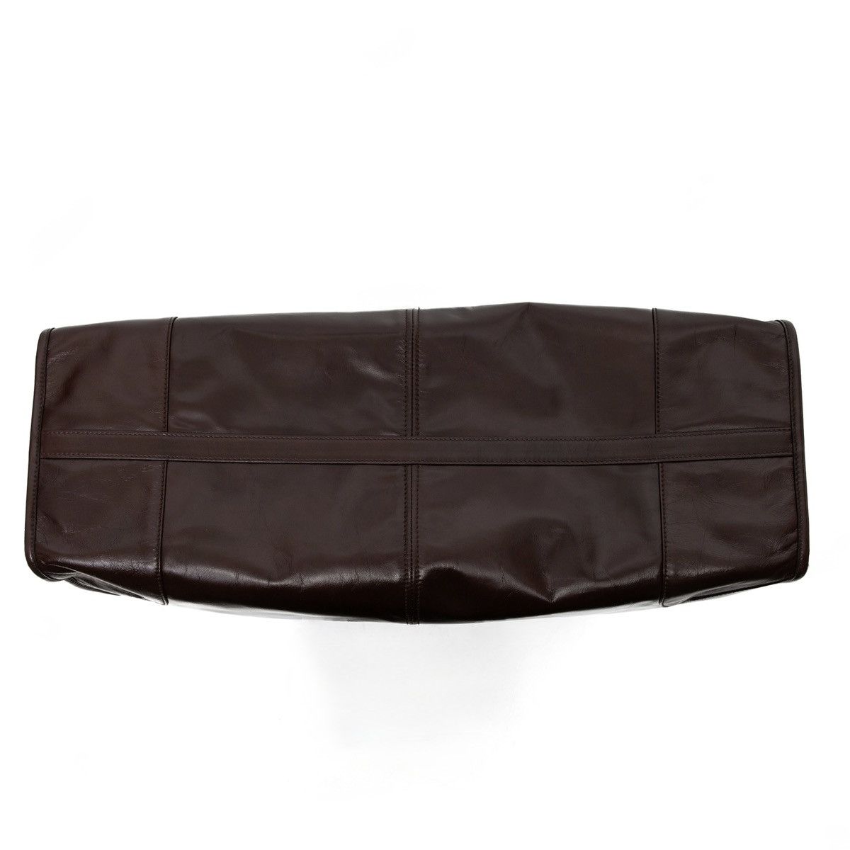 Prada Bonnie Extra Large Leather Bag Dark Brown Size ONE SIZE - 7 Thumbnail