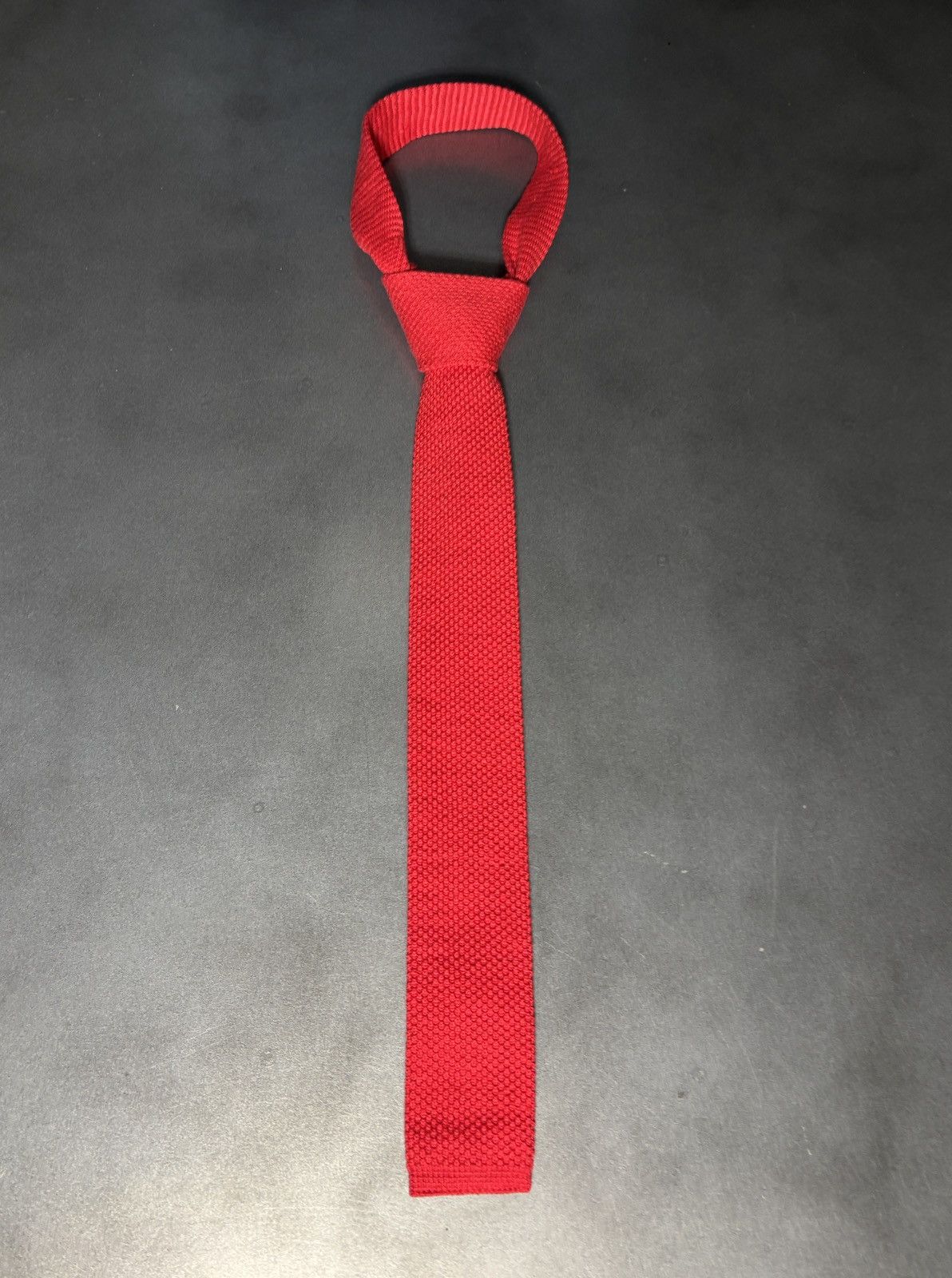Van Heusen Vintage Knit Tie Vintage Van Heusen Necktie USA Pre-Tied Size ONE SIZE - 4 Thumbnail