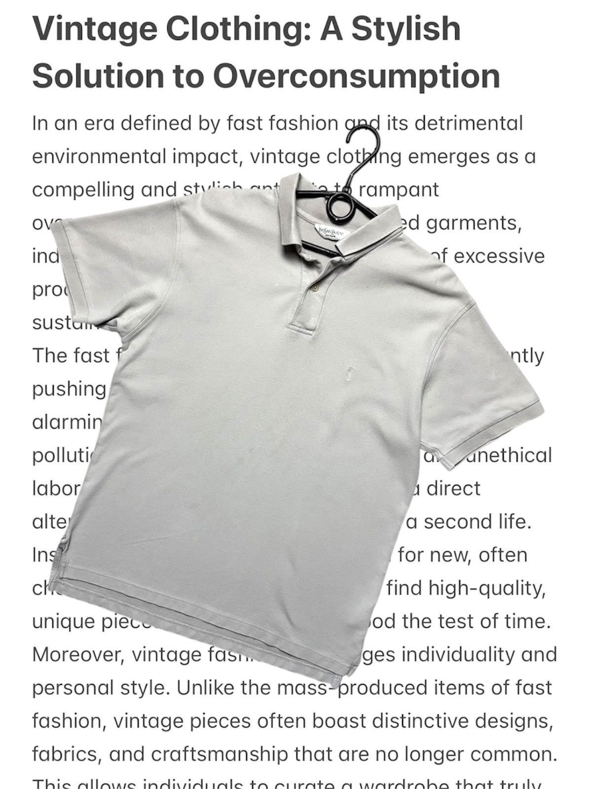 Yves Saint Laurent Vintage Yves Saint Laurent polo shirt size L rare Size US L / EU 52-54 / 3 - 1 Thumbnail