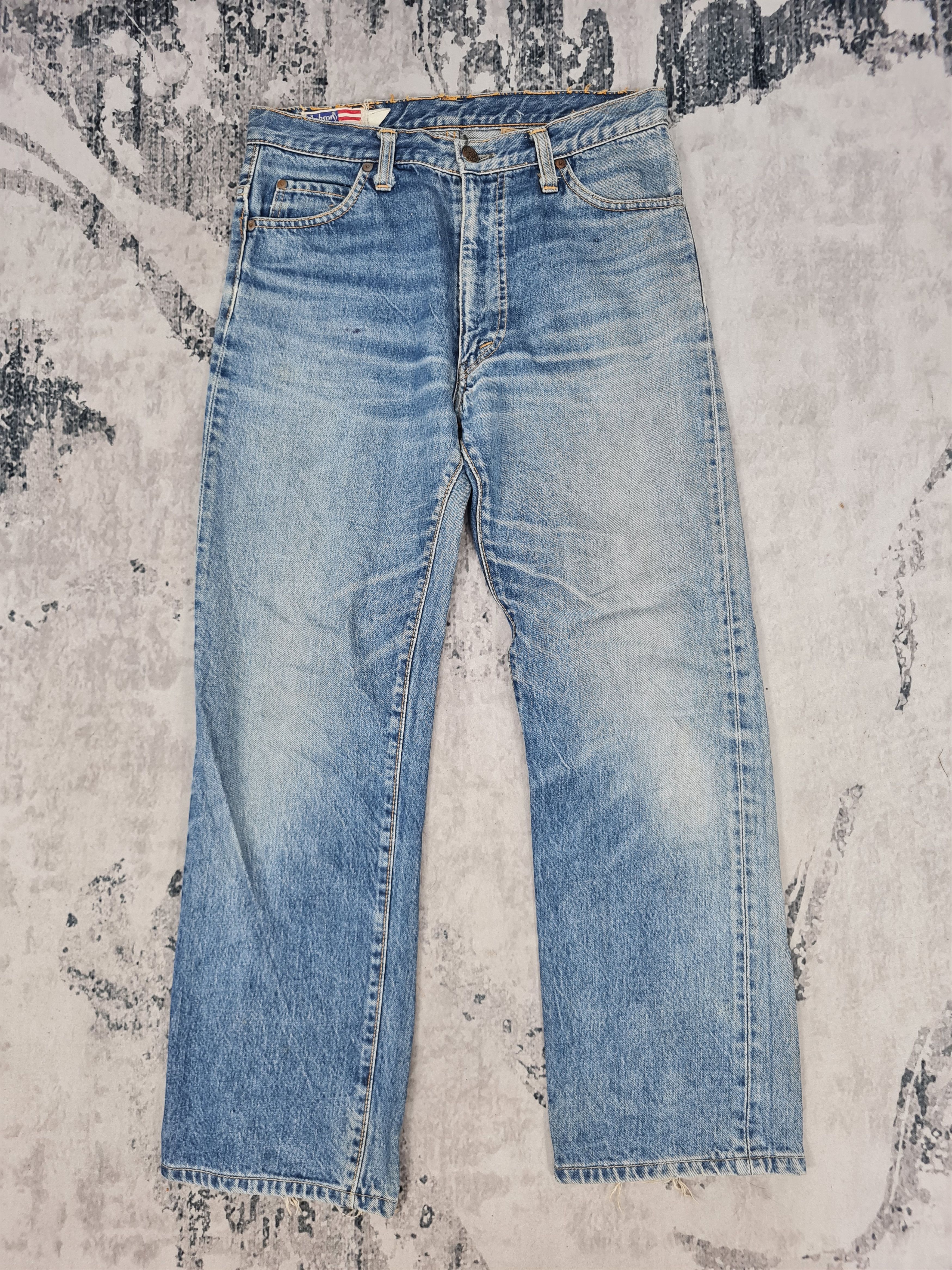 Japanese Brand Vtg BOBSON Cropped Jeans Faded Size 31x28 Jeans JB0131 Size US 31 - 1 Thumbnail