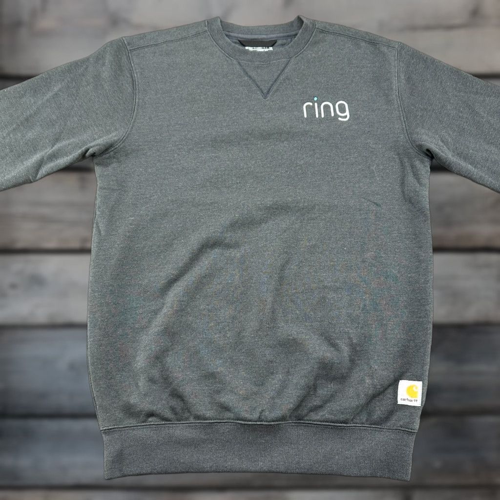 Carhartt Carhartt Sweatshirt Mens Small Gray Pullover Crew Neck Cotton Polyester Fleece Logo 90s Stacked Pocket, Regular Fit, Winter/All Seasons, Men Size US S / EU 44-46 / 1 - 1 Thumbnail