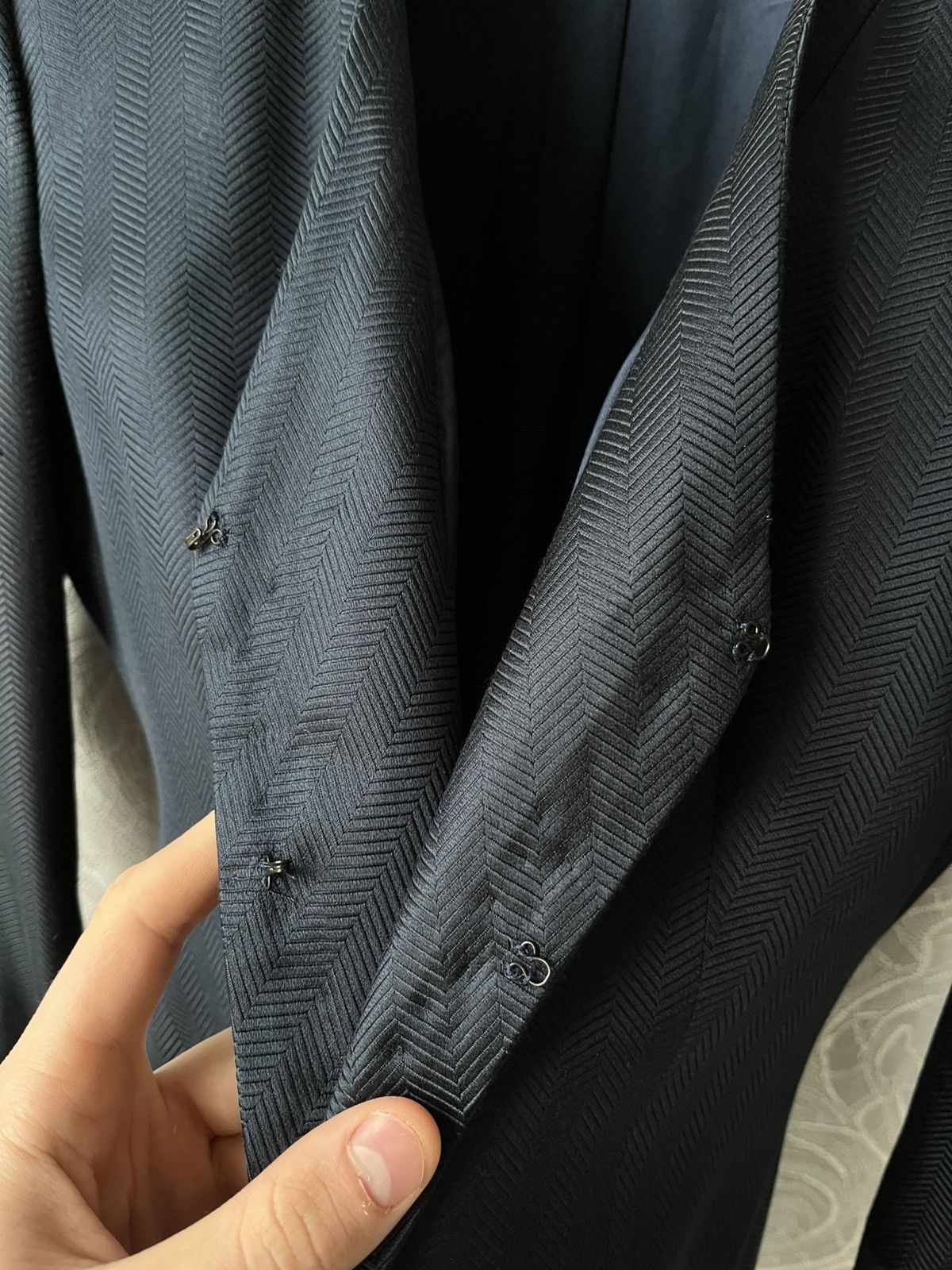 Dior Christian Dior Boutique Blue Silk Blazer Jacket Archival 90s Size M / US 6-8 / IT 42-44 - 8 Thumbnail