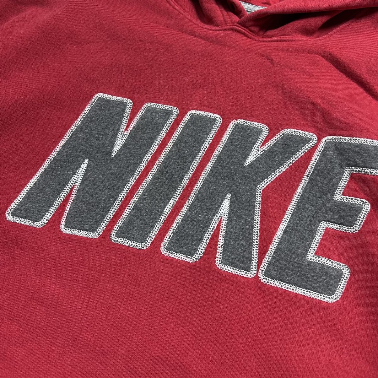 Nike 90s NIKE SPELLOUT BIG LOGO VINTAGE Y2K OVERSIZED HOODIE Size US XL / EU 56 / 4 - 4 Thumbnail