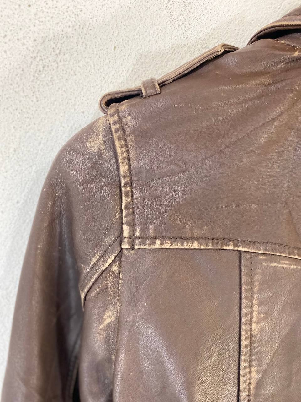 Old Navy old navy genuine leather double collar jacket nice design Size US XS / EU 42 / 0 - 11 Thumbnail
