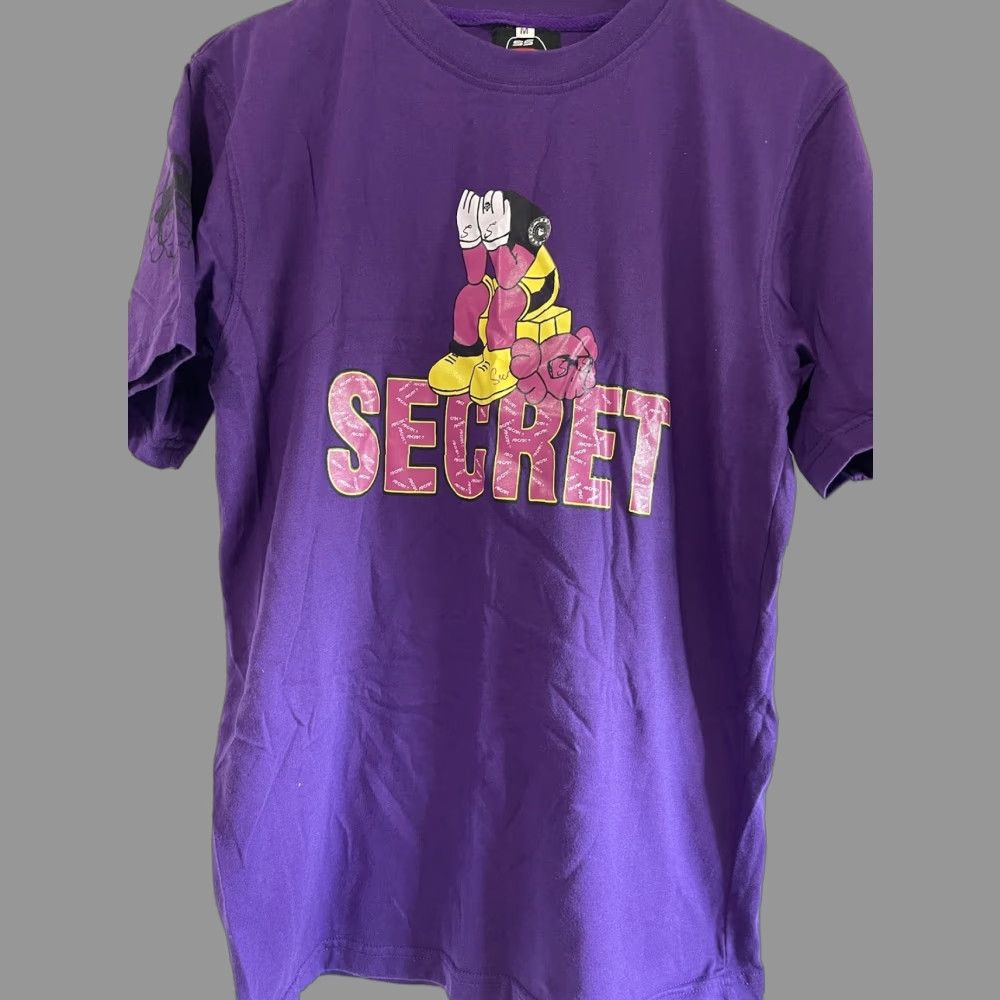 Vintage VINTAGE Secret Scientist Graphic Print T-Shirt - Men's Purple Bear - Size Medium - Anime Y2K Size US M / EU 48-50 / 2 - 1 Thumbnail