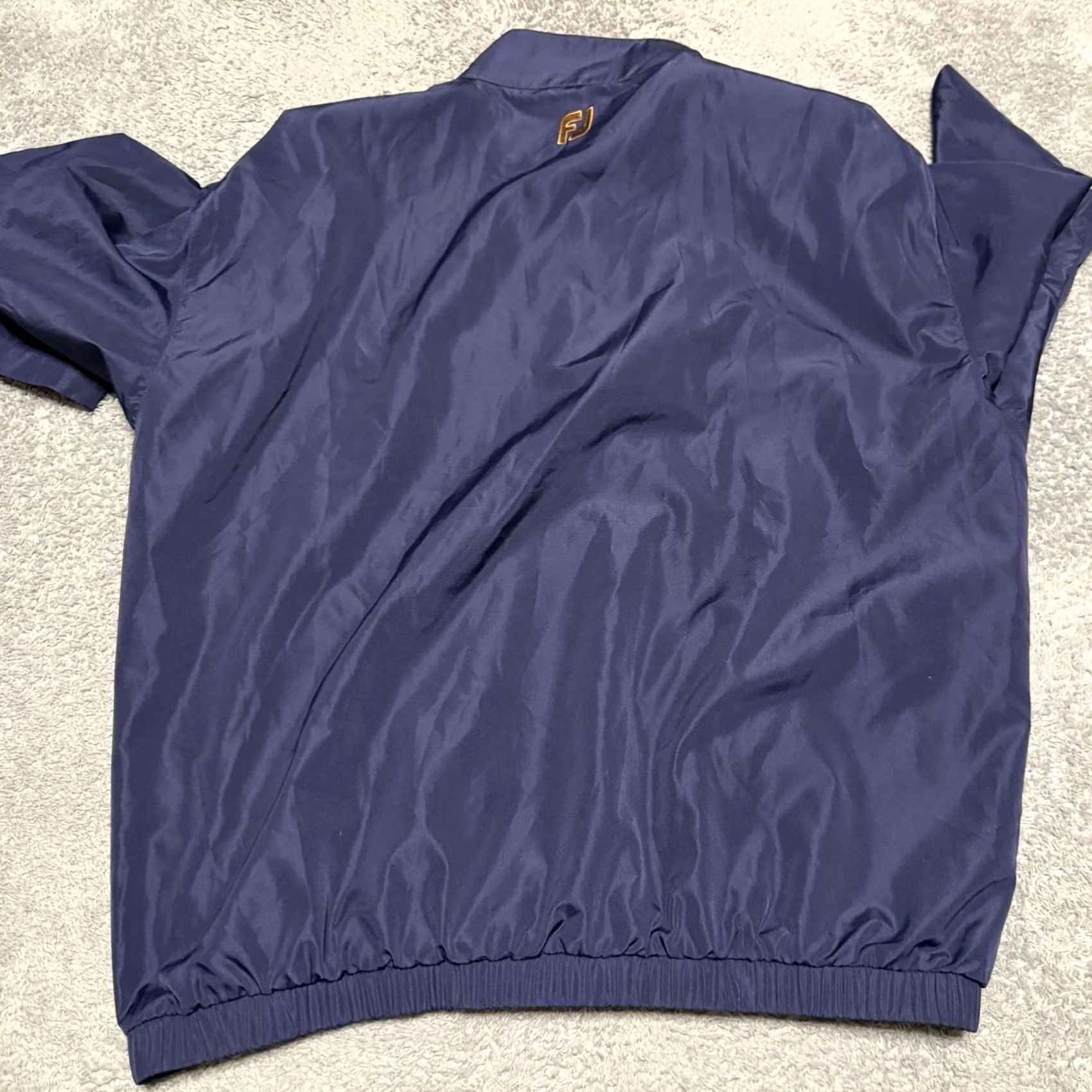 Footjoy Footjoy Dryjoy Jacket Windbreaker Mens Large Blue Short Sleeve Size US 33 - 4 Thumbnail