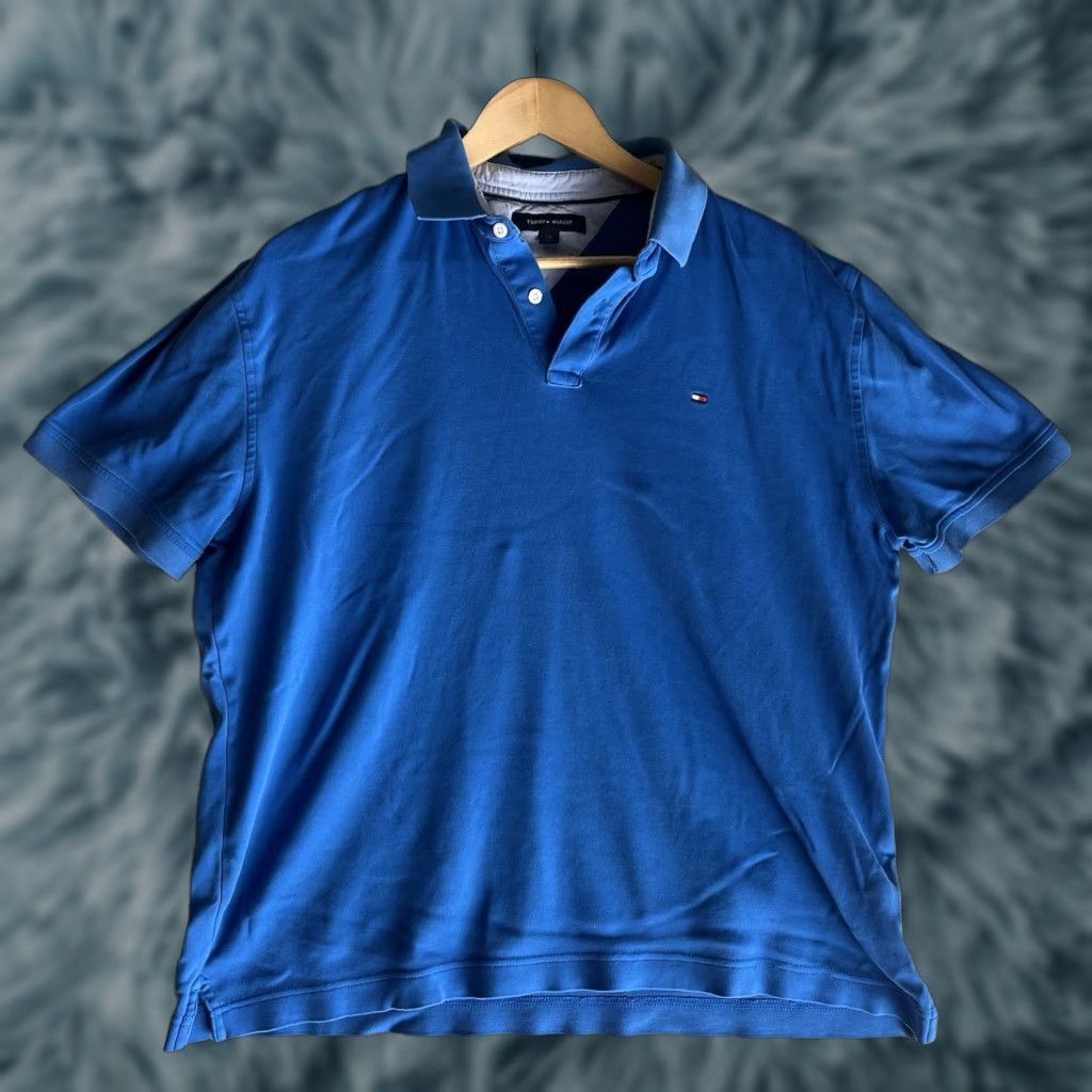 Tommy Hilfiger Tommy Hilfiger Polo Shirt Men Blue Classic Fit Short Sleeve Size L Size US L / EU 52-54 / 3 - 1 Thumbnail