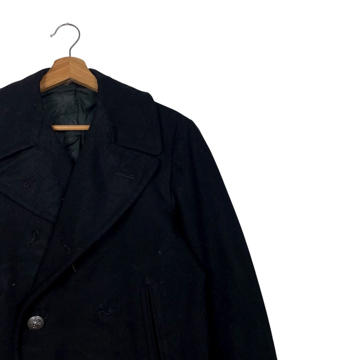 Vintage Vintage 70s US Navy Wool Peacoat Size US S / EU 44-46 / 1 - 5 Thumbnail