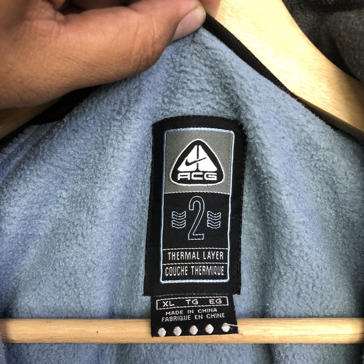 Nike ACG Vintage Nike ACG Polartec Thermal Layer Fleece Jacket Size US XL / EU 56 / 4 - 10 Thumbnail