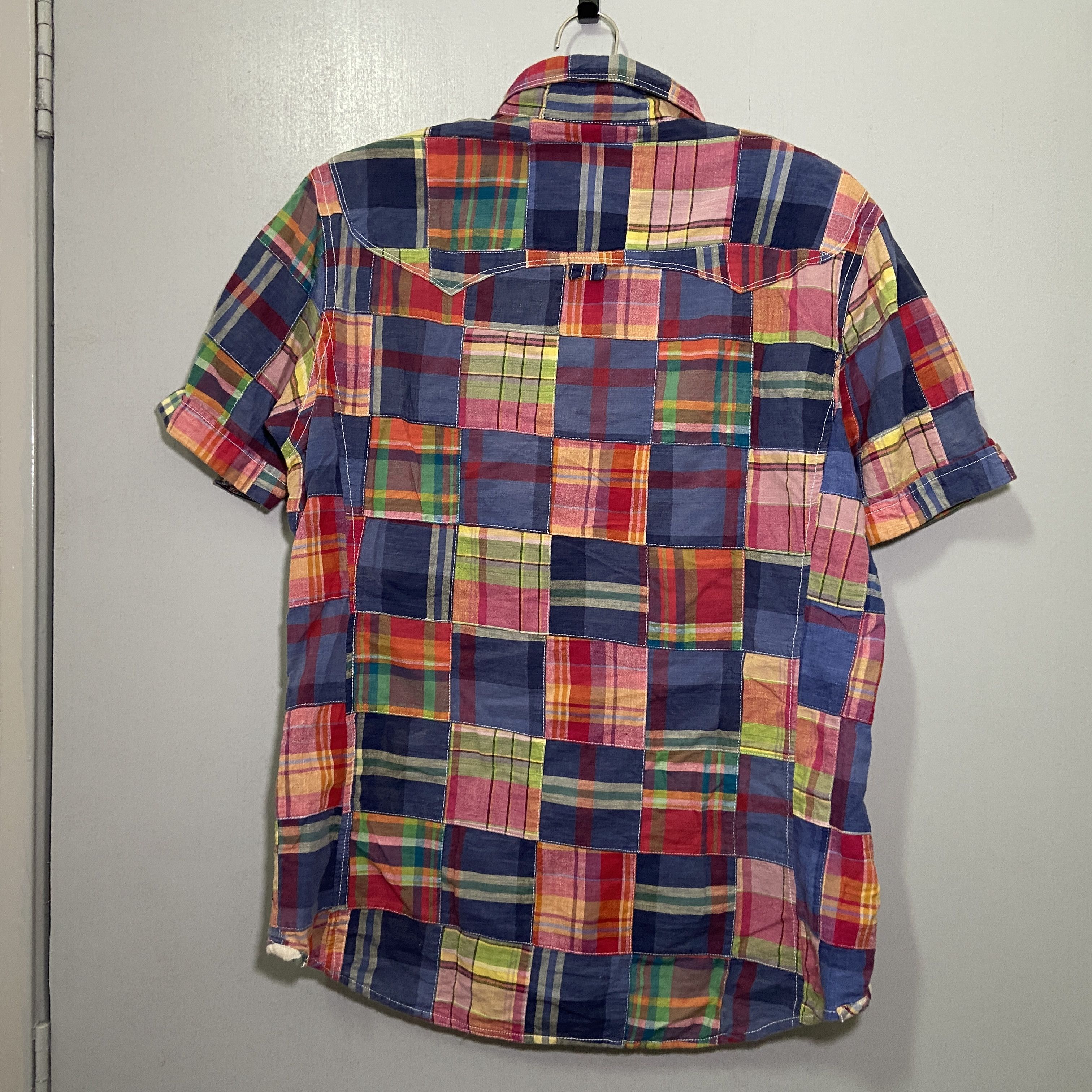 Paul Smith r. Newbold by Paul Smith Western Patchwork Madras Shirt Size US M / EU 48-50 / 2 - 4 Thumbnail