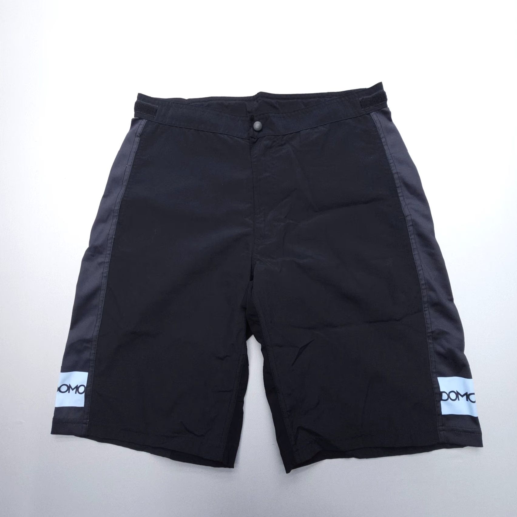 Vintage DNA Cycling Shorts Mens Large Black MTB Biking Adjustable Lightweight Pockets Polyester Italy Logo Domo 2000s Fashion? Size US 33 - 2 Thumbnail