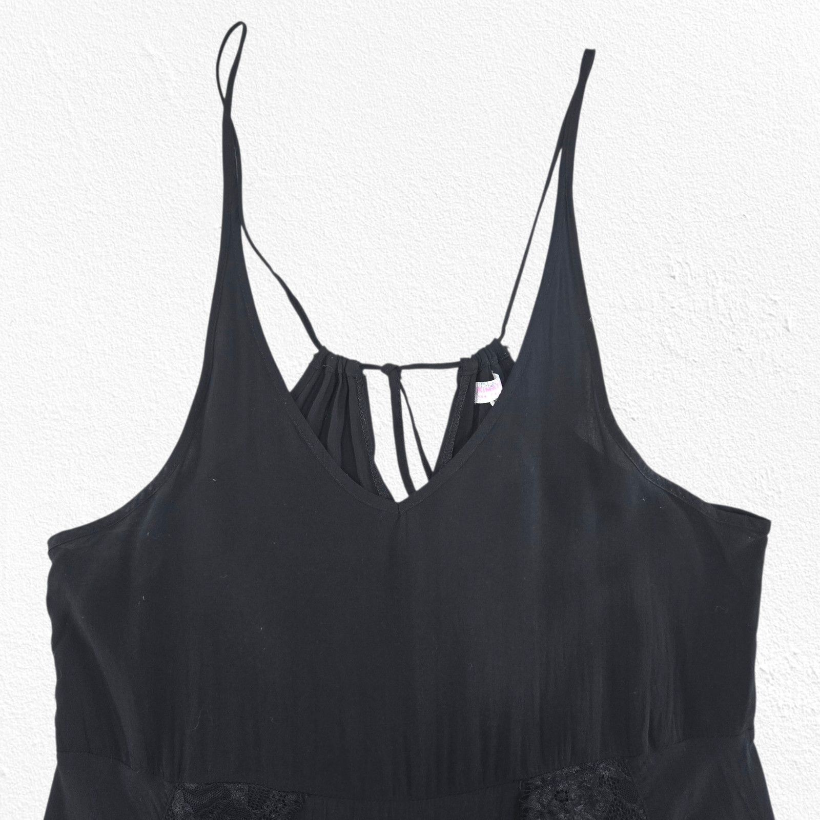 Free People Free People Black Lace Slip Nightgown Chemise Size Medium Size M / US 6-8 / IT 42-44 - 5 Thumbnail