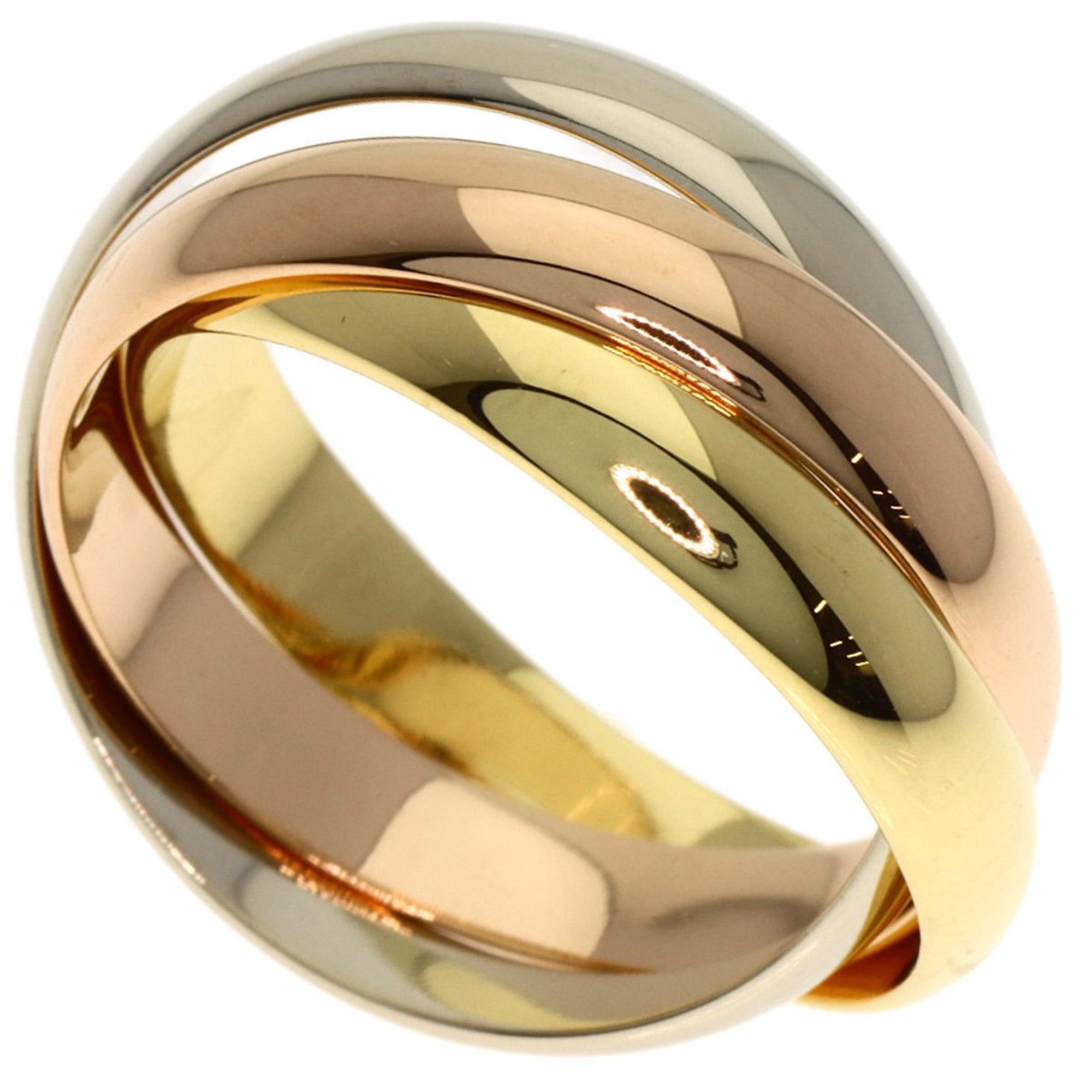Cartier Cartier Trinity #51 Ring, 18K Yellow Gold/18KPG/18KWG, Women's Size ONE SIZE - 1 Thumbnail