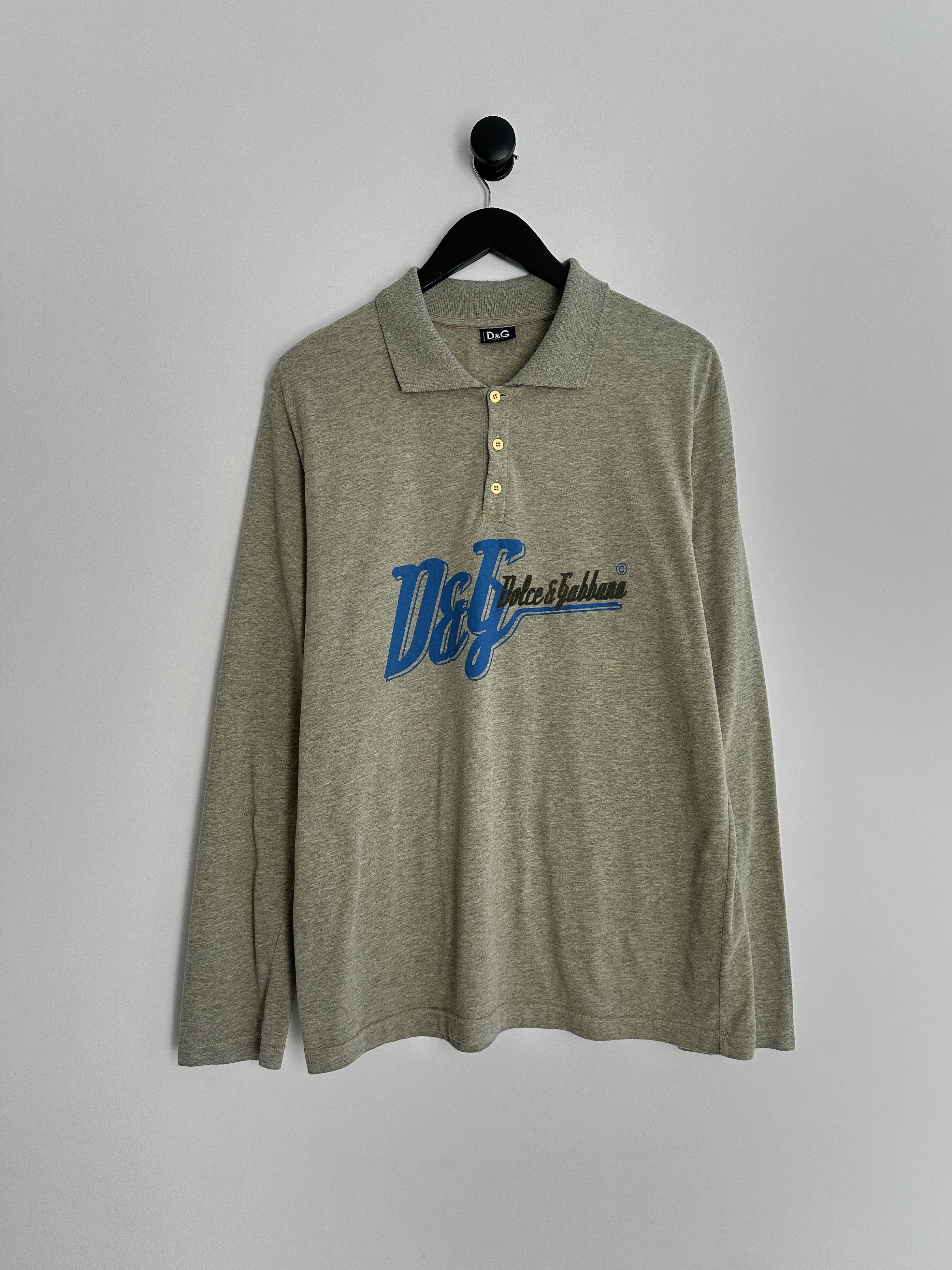 Dolce & Gabbana Vintage Dolce & Gabbana D&G Longsleeve Polo Shirt Size US M / EU 48-50 / 2 - 1 Thumbnail
