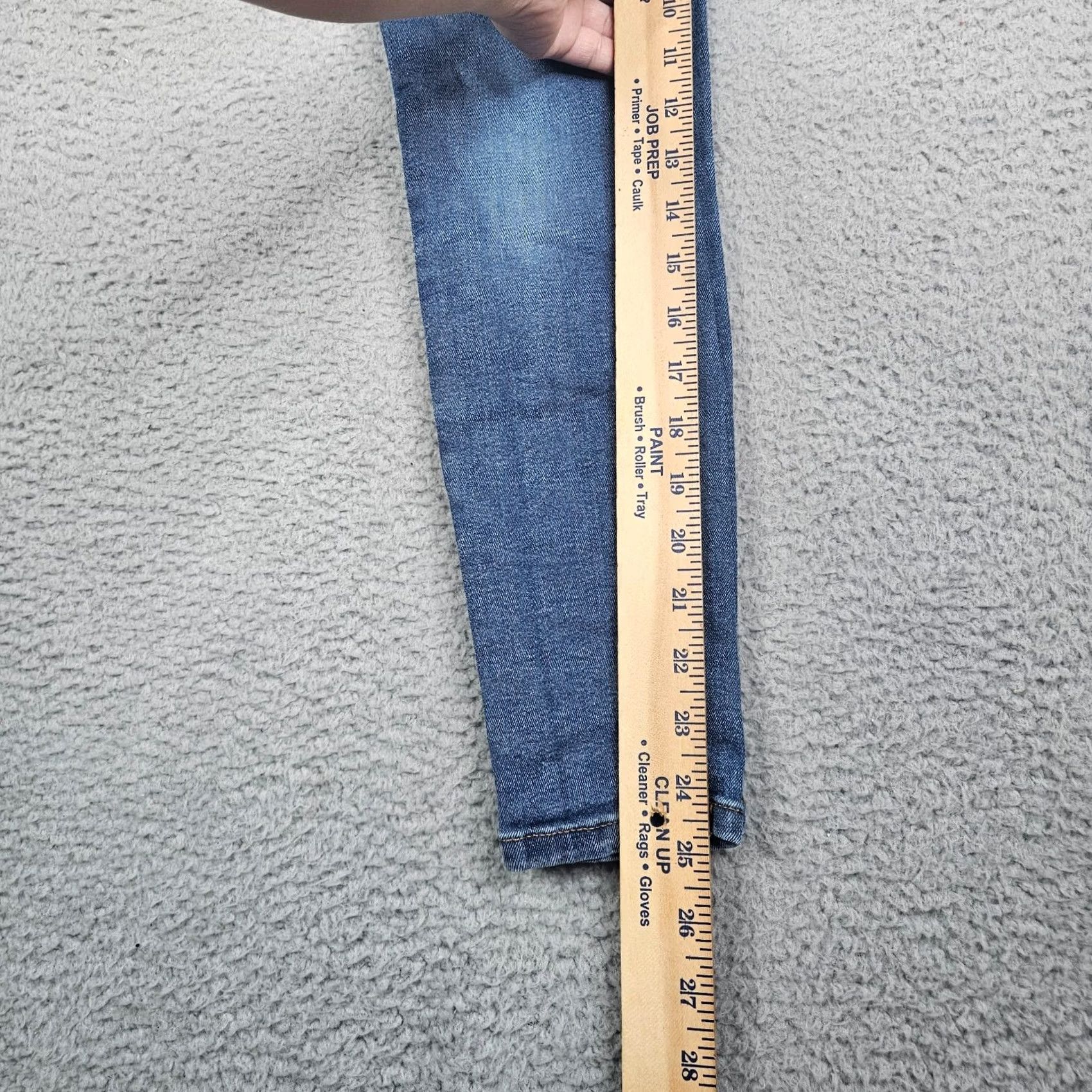 Everlane Everlane Jeans Ankle Regular 25 Blue Denim Cotton Polyester Spandex Women's Casual Slim Fit Mid Rise VINTAGE? Wait not vintage not needed Size 42" / US 20 - 5 Thumbnail