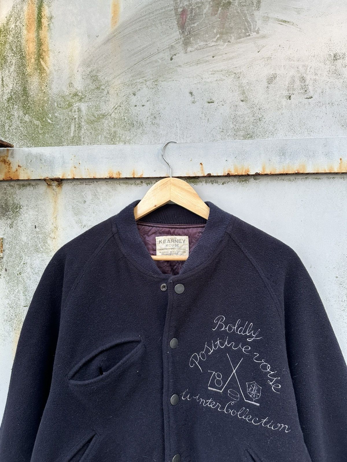 Vintage 👹Vintage Kearney House Wool Bomber Jacket Size US M / EU 48-50 / 2 - 4 Thumbnail
