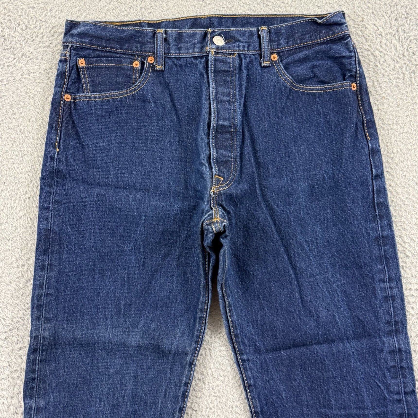 Levi's VINTAGE Levi's 501 Jeans Men 34x31 Blue Denim Straight Leg Button Fly 90s Cowboy USA 5-Pocket Mens Size US 34 / EU 50 - 3 Thumbnail