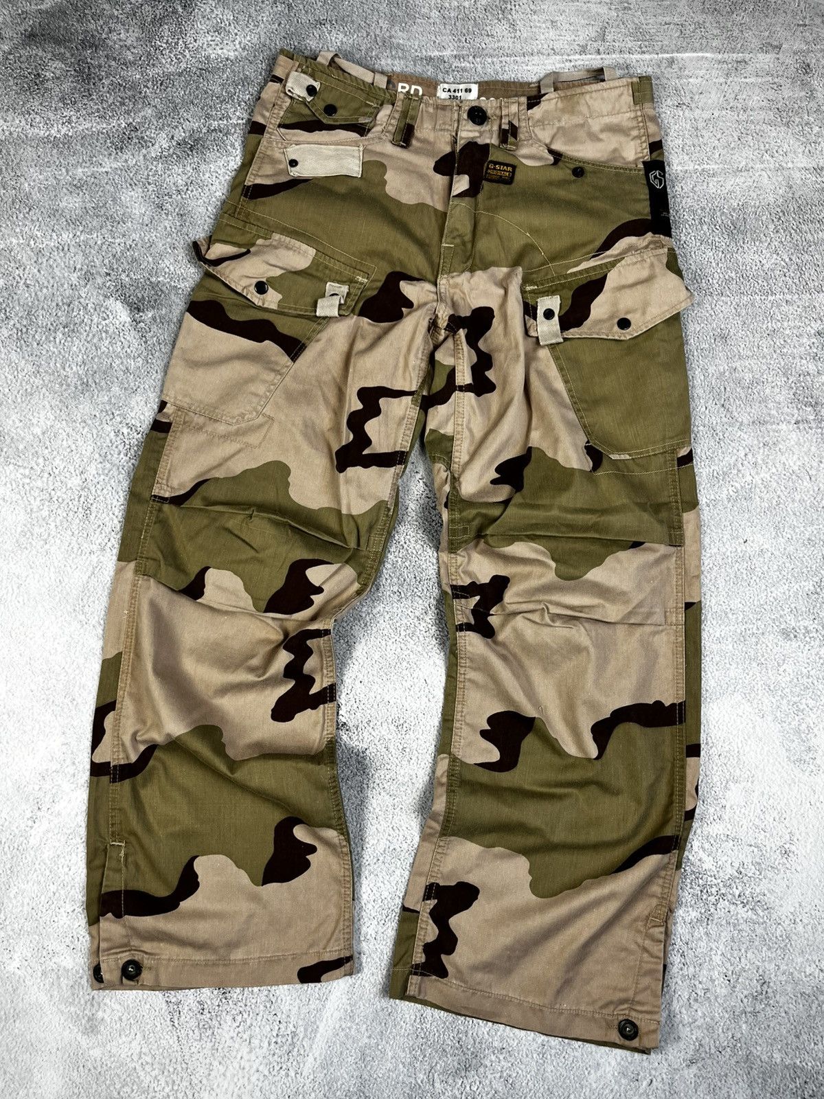 G-Star G star raw cargo camo pants japan streetwear Size US 34 / EU 50 - 1 Thumbnail