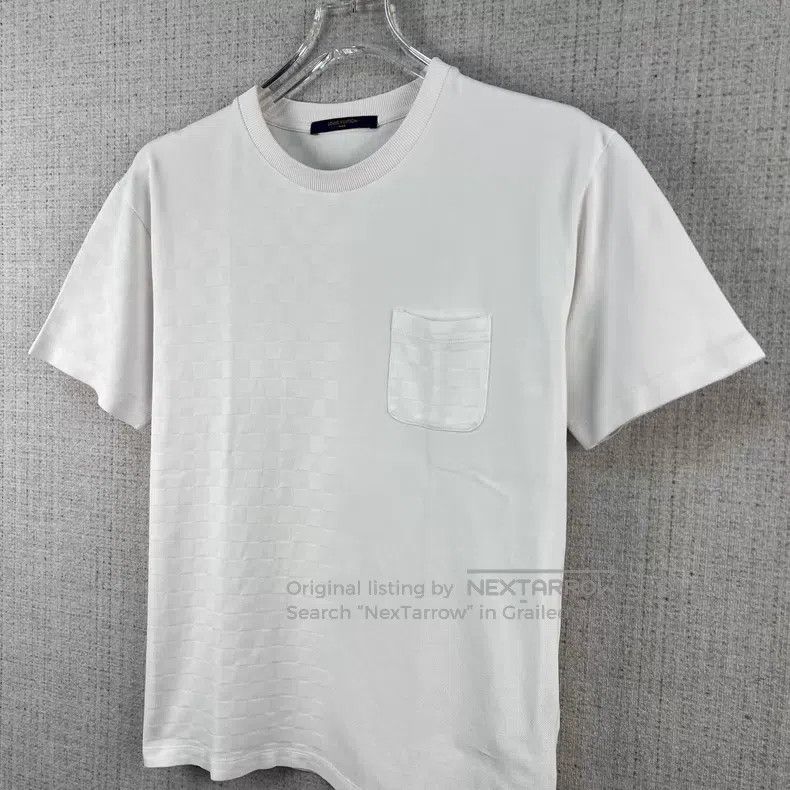 Louis Vuitton Louis Vuitton Solid pocket checkerboard crew neck short sl Size US M / EU 48-50 / 2 - 2 Thumbnail