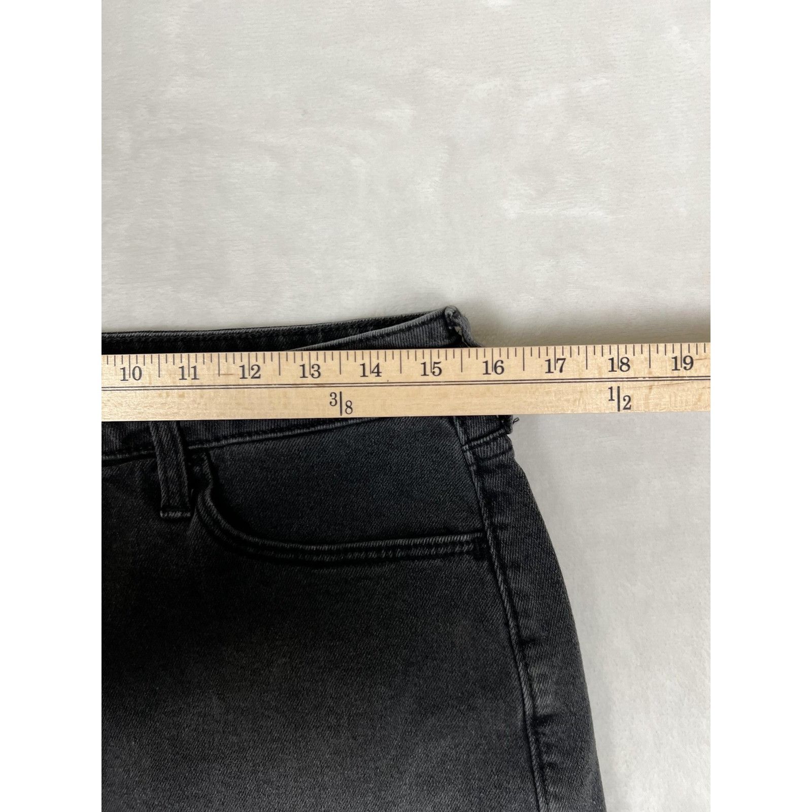 Hollister Hollister Shorts Womens 13 W31 Black High Rise Mom Fringe H Size 31" - 4 Thumbnail