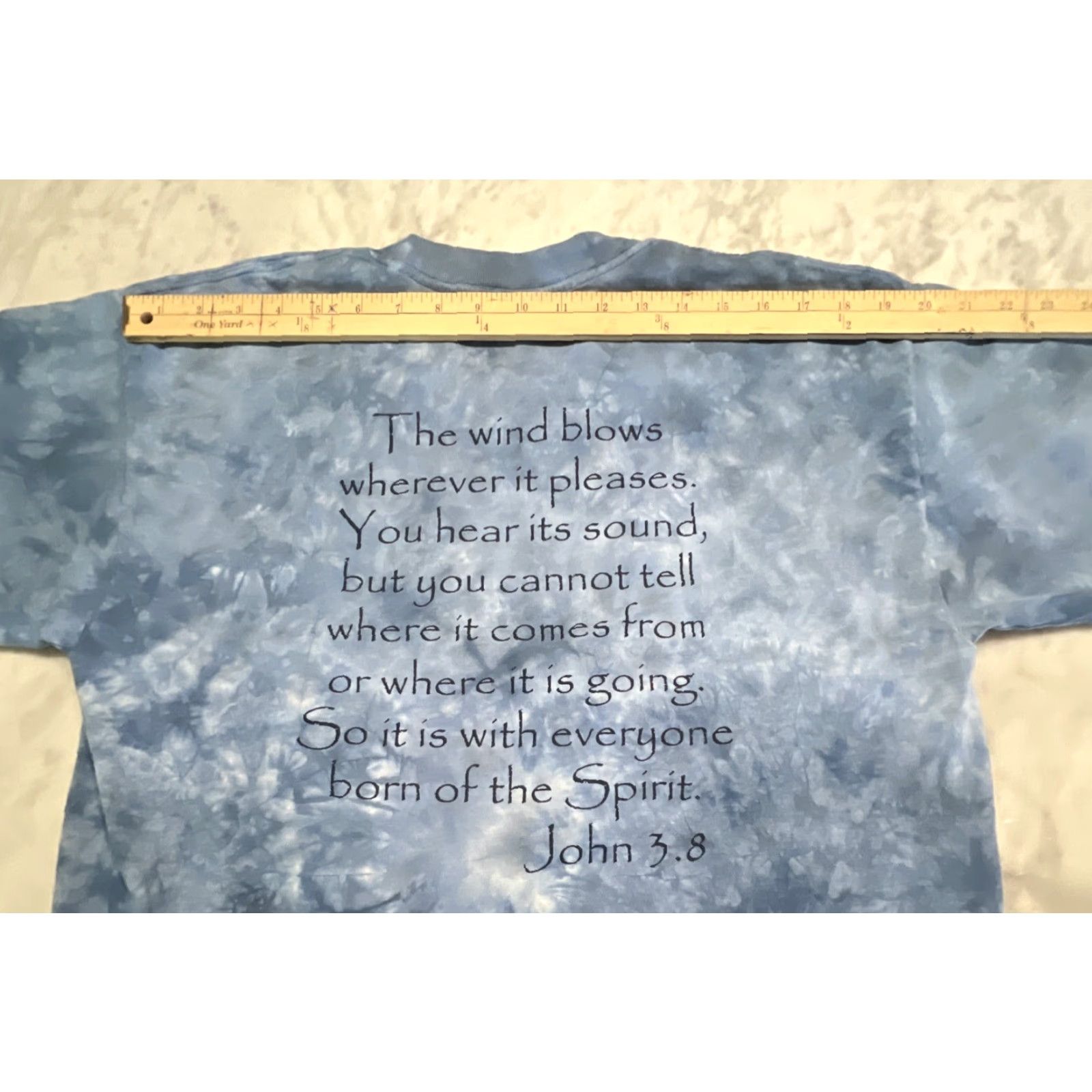 Gildan REBORN 3.8 Tie Die Blue T Shirt Men’s Large Gildan Heavy Weight Shirt Size US L / EU 52-54 / 3 - 7 Thumbnail