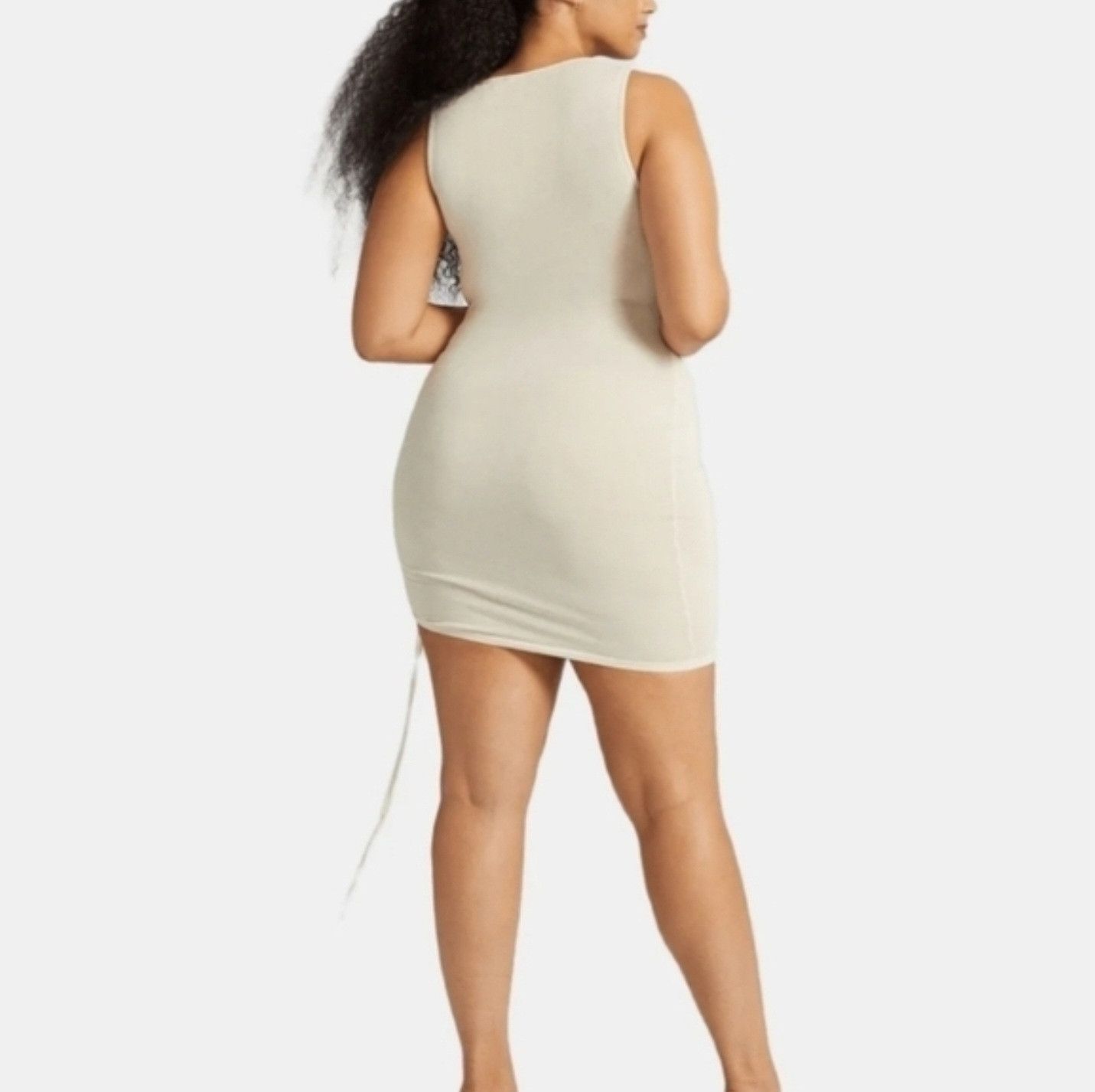 Lord & Taylor Lord & Taylor Gabrielle Union Side-Ruched Knit Midi Dress Size XXL / US 16-18 / IT 52-54 - 6 Thumbnail