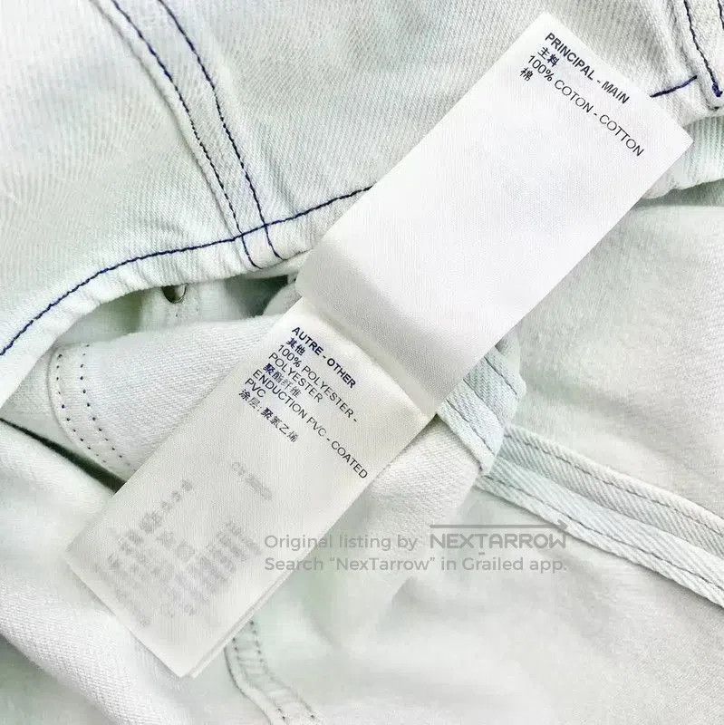 Louis Vuitton Louis Vuitton Light Blue Cotton Jacket for Women . Size XXS / US 00 / IT 34 - 5 Thumbnail