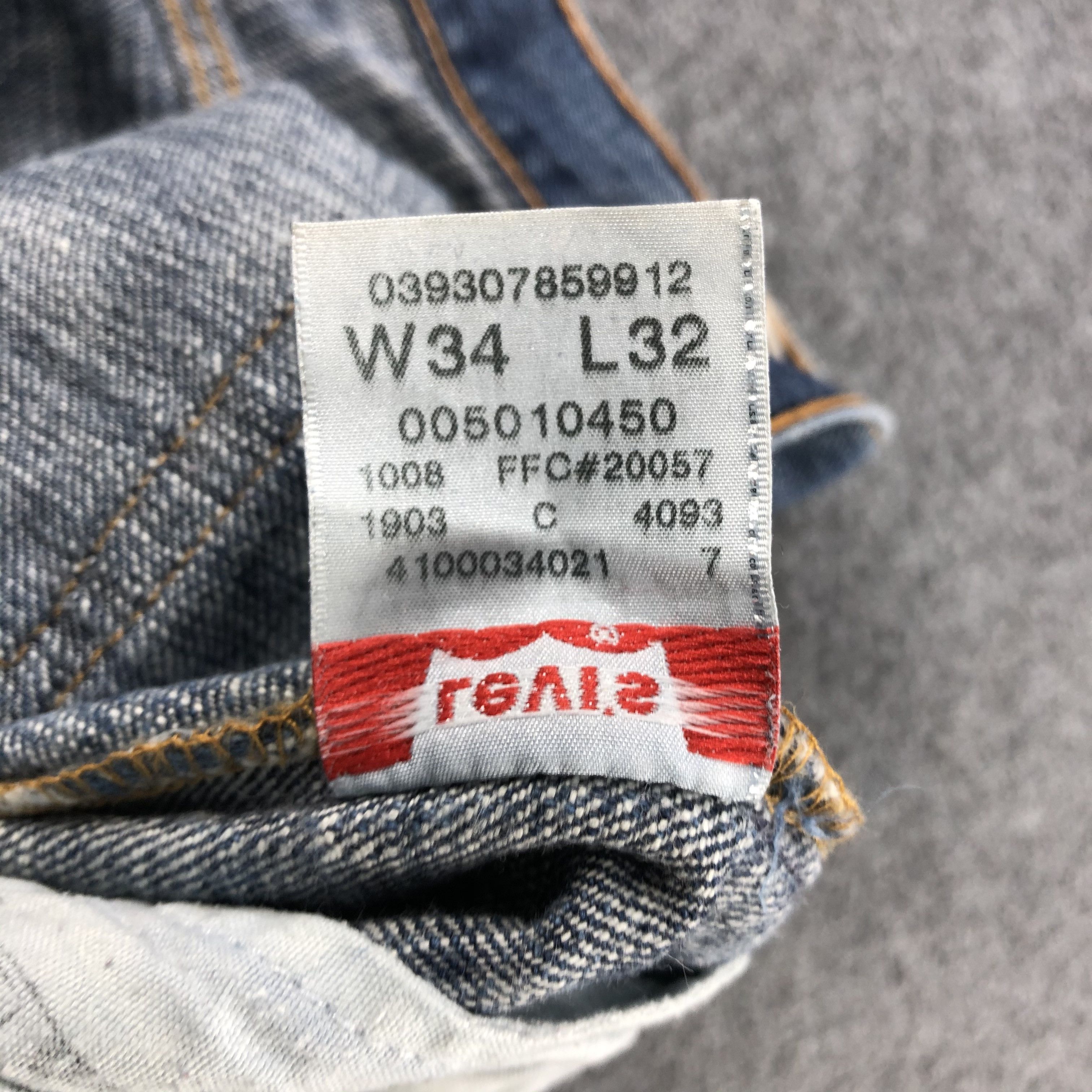 Levi's Vintage Blue Wash Levis 501 Jeans-JM1985 Size US 36 / EU 52 - 12 Thumbnail