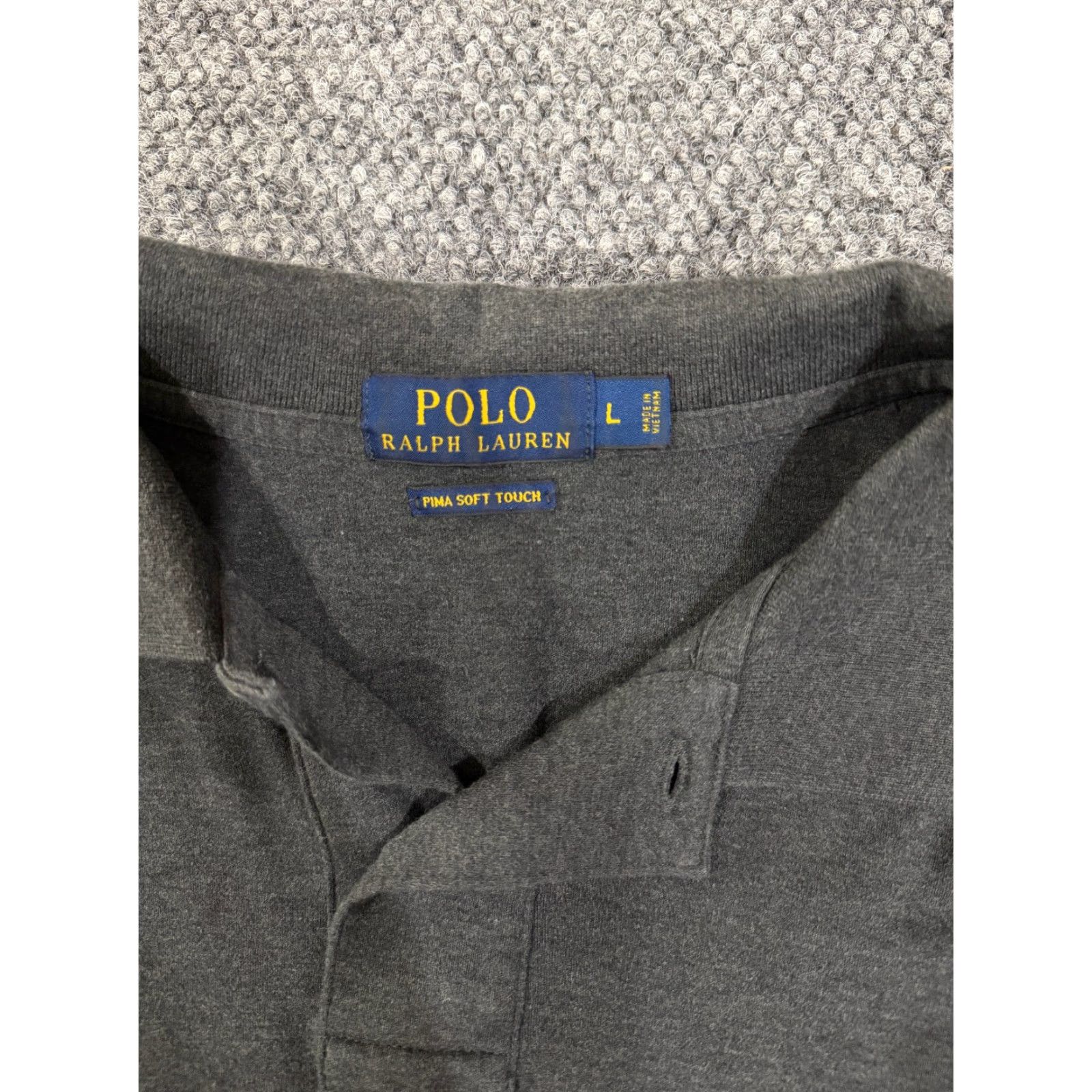 Polo Ralph Lauren Polo Ralph Lauren Polo Shirt Mens L Gray Short Sleeve Embroidered Logo Classic Sports Golf Shirt Size US L / EU 52-54 / 3 - 4 Thumbnail