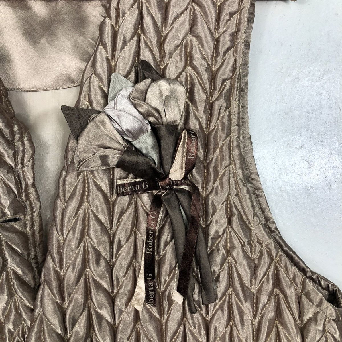 Vintage 🔥VINTAGE QUILTED VEST WORKER DESIGNER ROBERTA G. Size US M / EU 48-50 / 2 - 18 Thumbnail