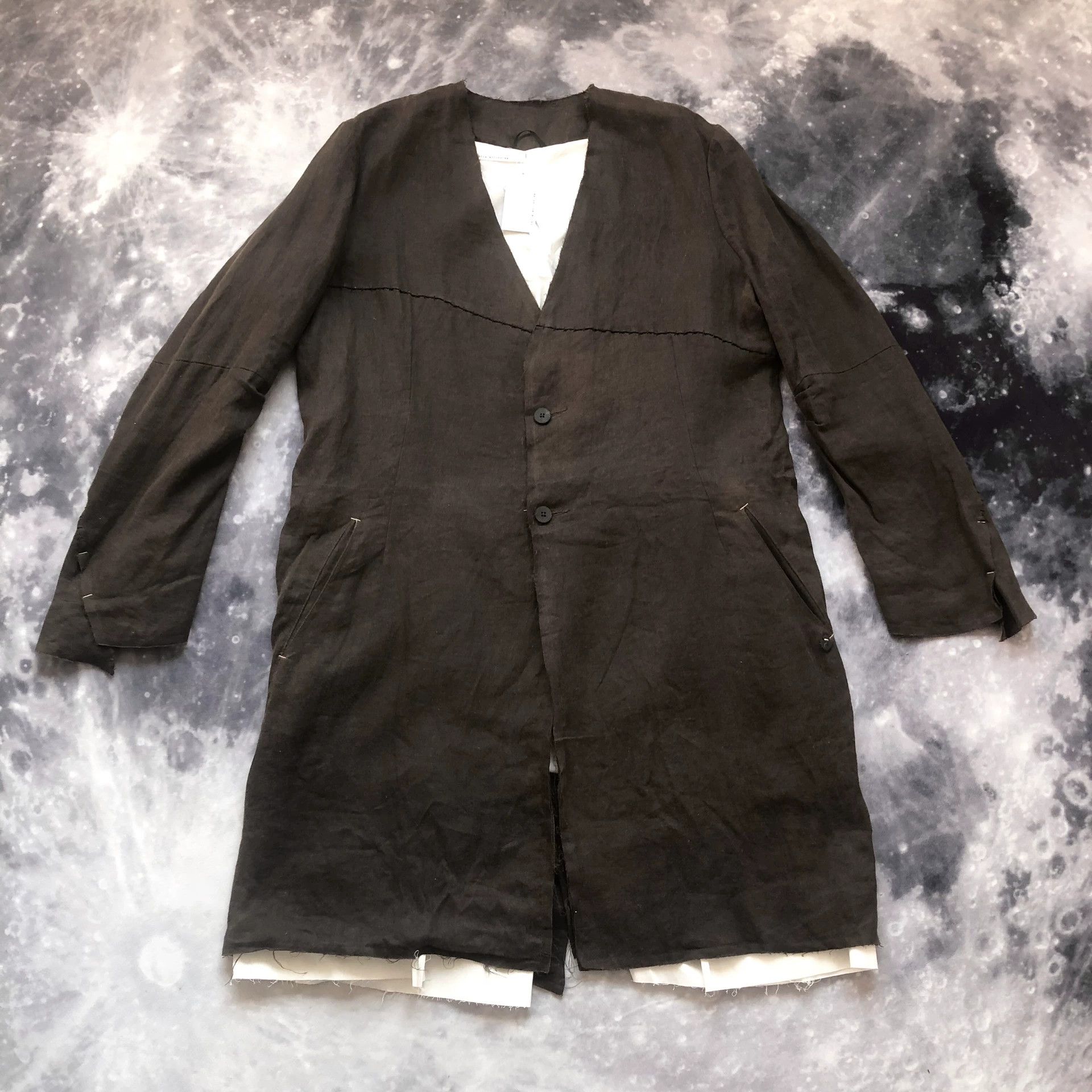 Nostra Santissima NostraSantissima Men's Collarless Irregular Coat Size US M / EU 48-50 / 2 - 1 Thumbnail