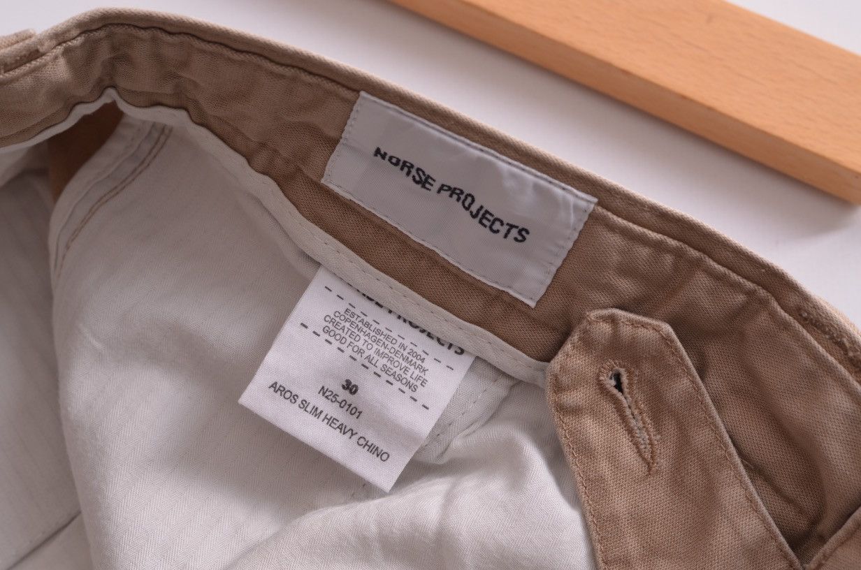 Norse Projects Norse Projects Tan Aros Heavy Slim Chino Pants Size 30 Size US 30 / EU 46 - 4 Thumbnail