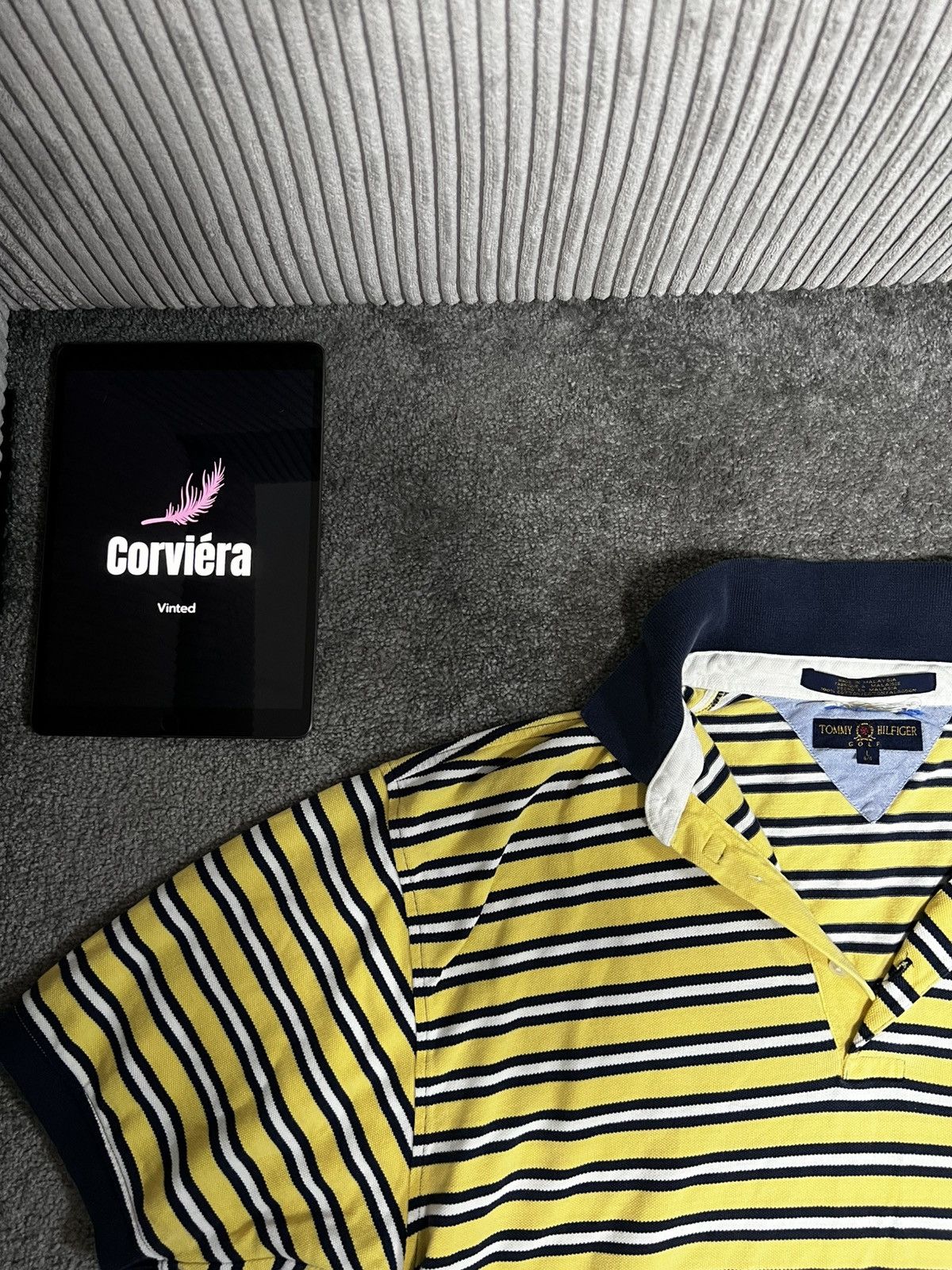 Designer × Tommy Hilfiger × Vintage Tommy Hilfiger Vintage Polo Shirt Size US L / EU 52-54 / 3 - 2 Thumbnail