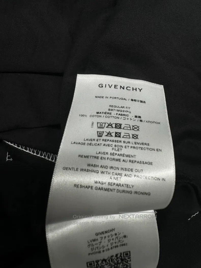 Givenchy Givenchy Leather patch logo sewn short sleeve Size US M / EU 48-50 / 2 - 2 Thumbnail