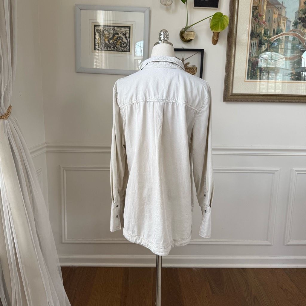 Free People Free People Under Your Spell Cream Lace Up Tunic Top $108 M Size M / US 6-8 / IT 42-44 - 7 Thumbnail