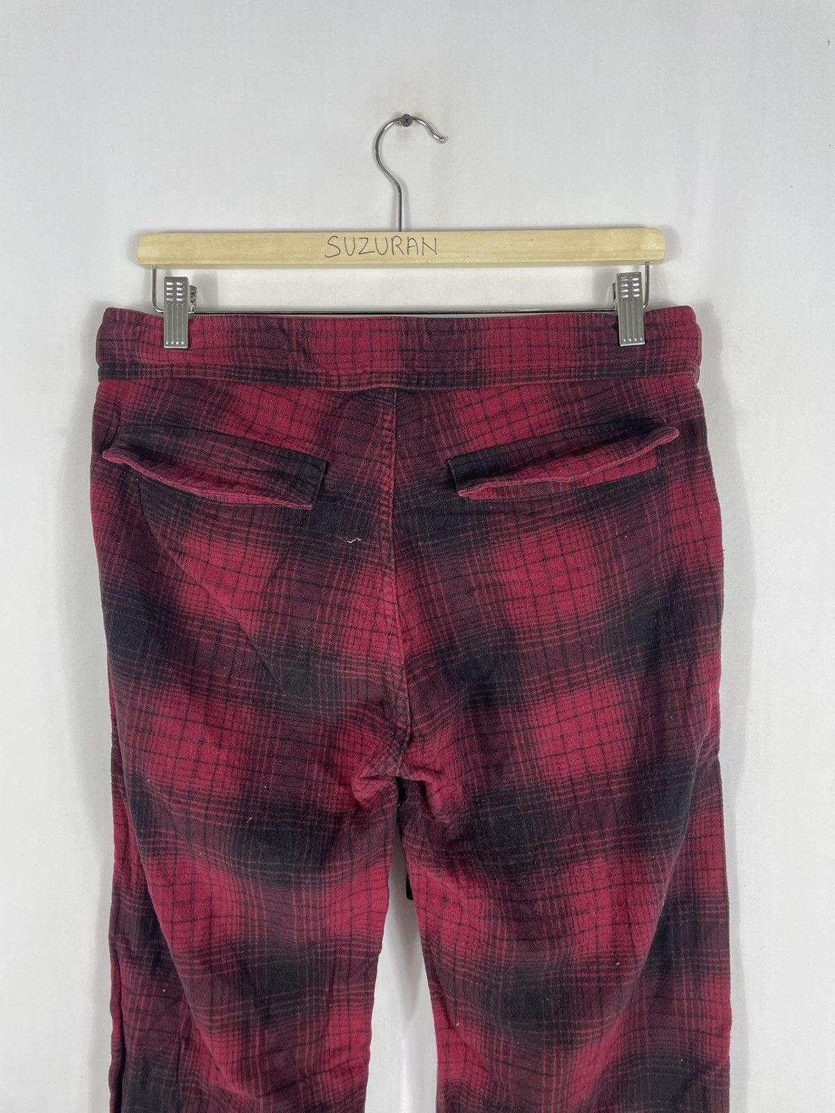 Japanese Brand × TALKING ABOUT THE ABSTRACTION × Vintage 🔥Rare🔥🇯🇵TMT Checkerd Fleece Jogger Sweatpants Casual Pants Size US 32 / EU 48 - 5 Thumbnail
