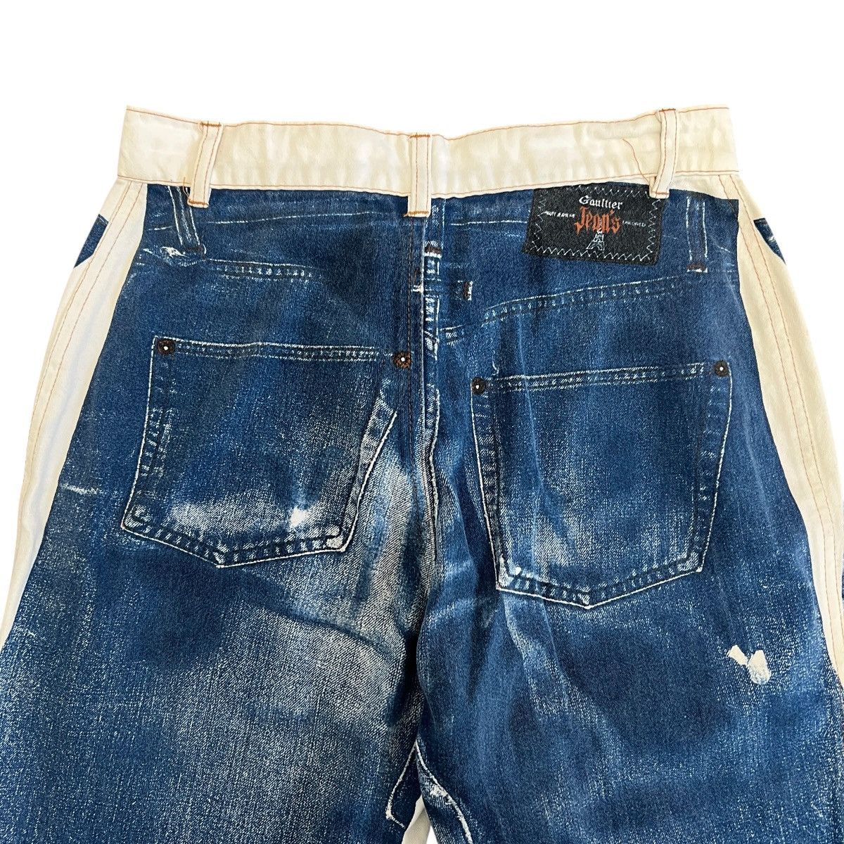 Jean Paul Gaultier Jean Paul GAULTIER Trompe-l'oeil Jeans 40 Size US 29 - 8 Thumbnail