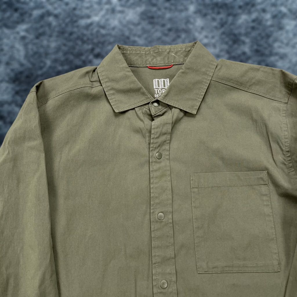 Topo Designs Topo Designs Shirt Mens Small Olive Army Green Snap Pockets Outdoor Size US S / EU 44-46 / 1 - 1 Thumbnail