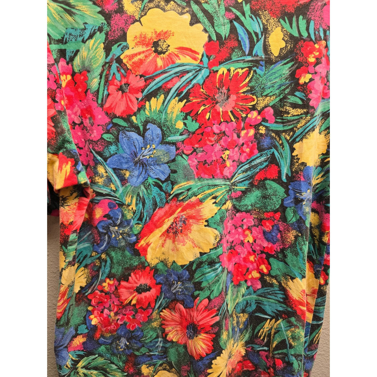 Vintage Vintage Womens Carolina Colours Shirt Floral Tee Flower M Size M / US 6-8 / IT 42-44 - 5 Thumbnail