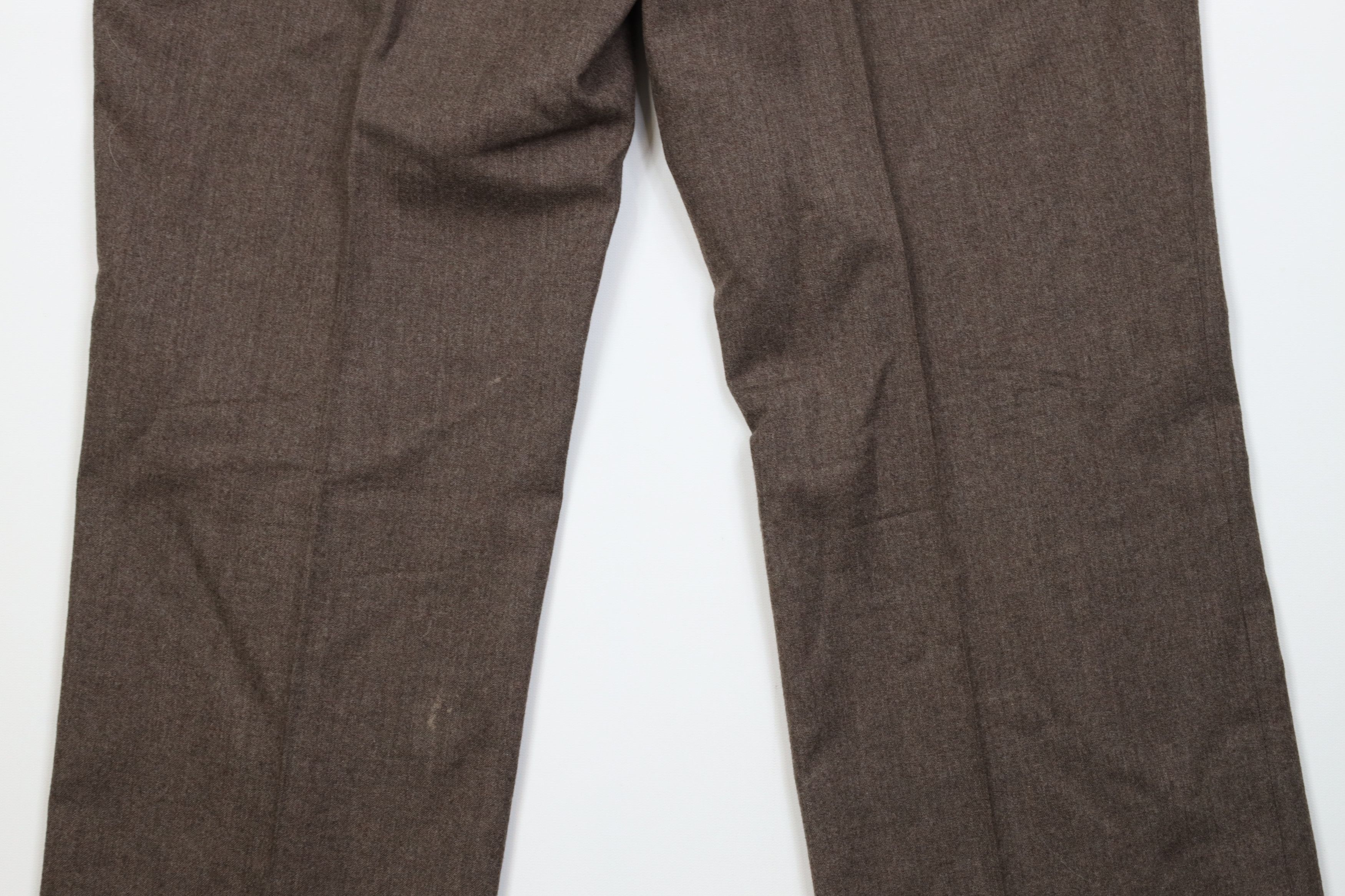 Vintage Vintage 70s Streetwear Wool Wide Leg Chino Pants Brown USA Size US 38 / EU 54 - 11 Thumbnail