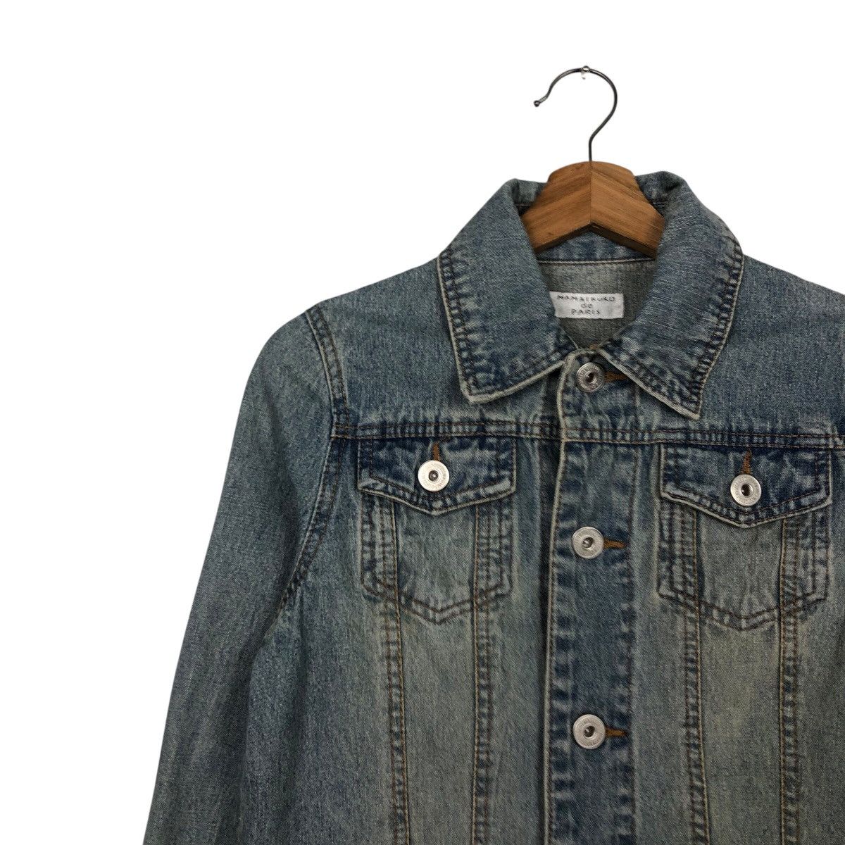 Hysteric Glamour 📌Vintage Cropped Biker Denim Jacket Mamaikuko de Paris Size US M / EU 48-50 / 2 - 8 Thumbnail